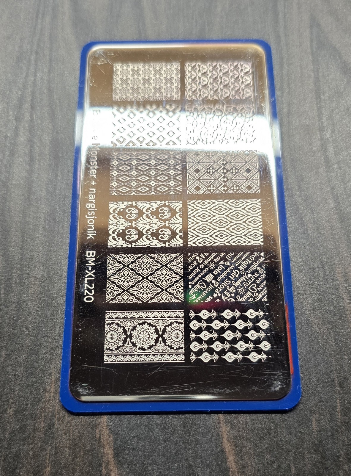 BM-XL220 Bundle Monster x Nargisjonik Maniology Collab Nail Stamping Plate HTF