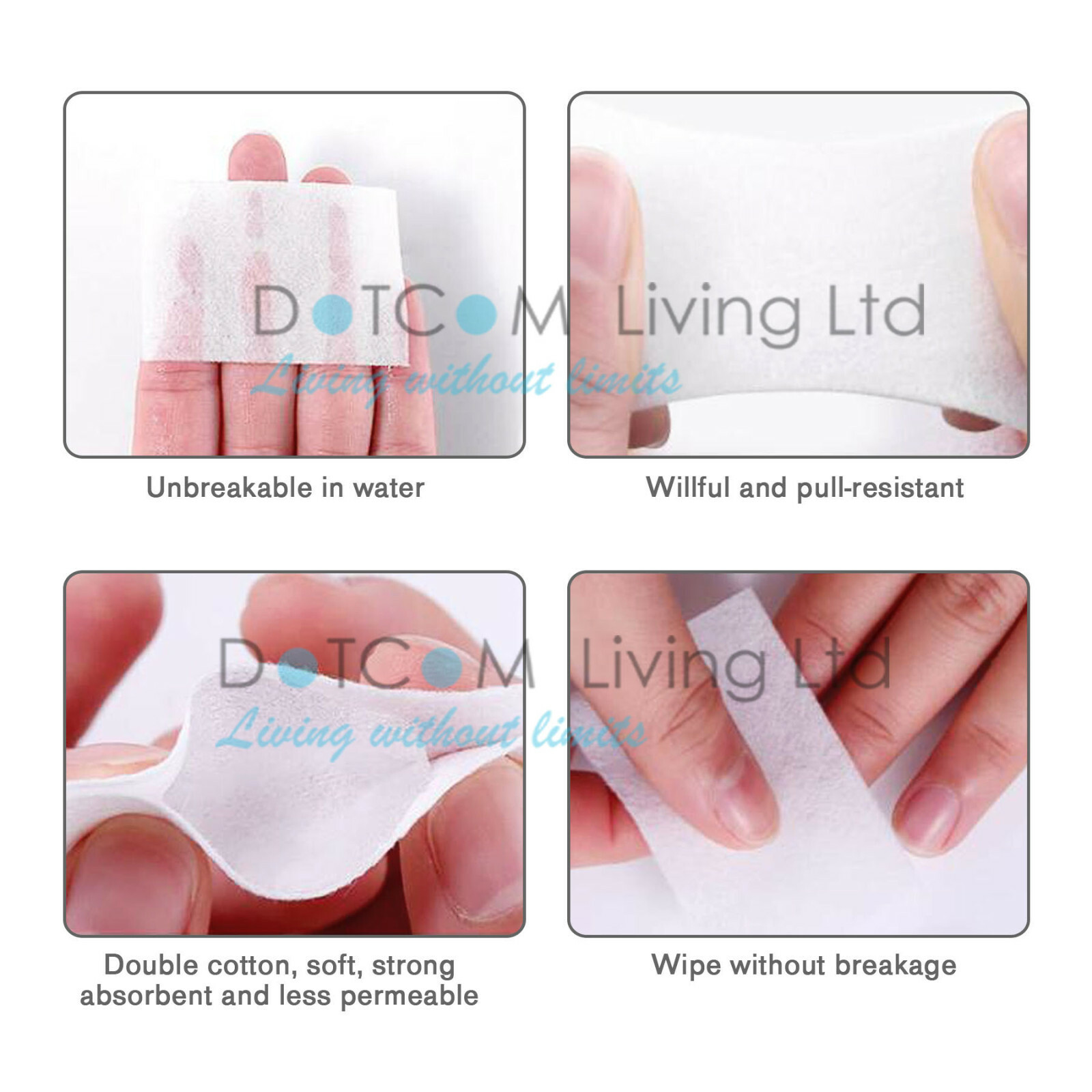 Lint Free Nail Art Wipes Paper Pad Tips Glue Polish Remover Clean mobile 900Pcs