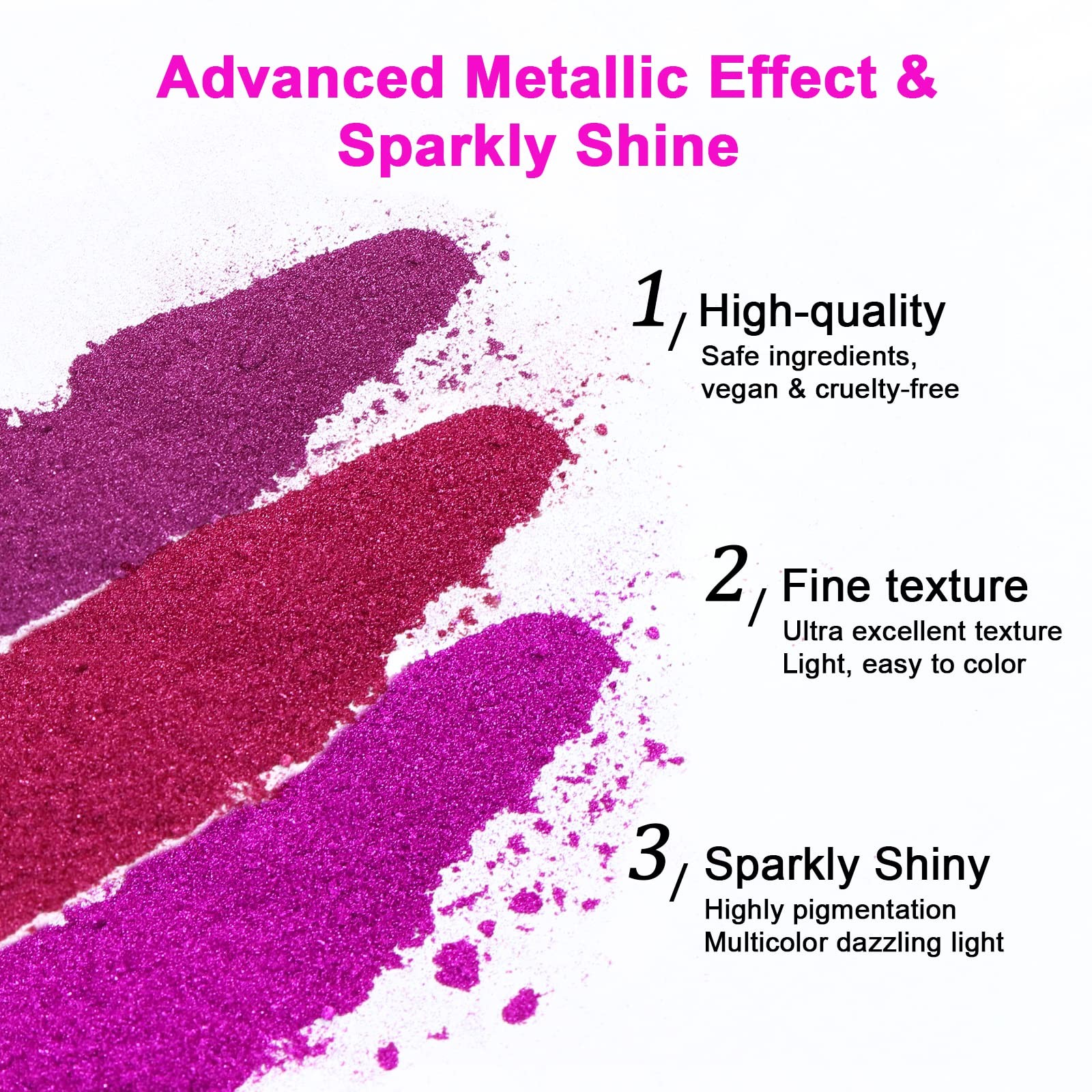 SAVILAND Mirror Chrome Nail Powder Set, 36 Colors | Ultra-Fine Grain-Free For…
