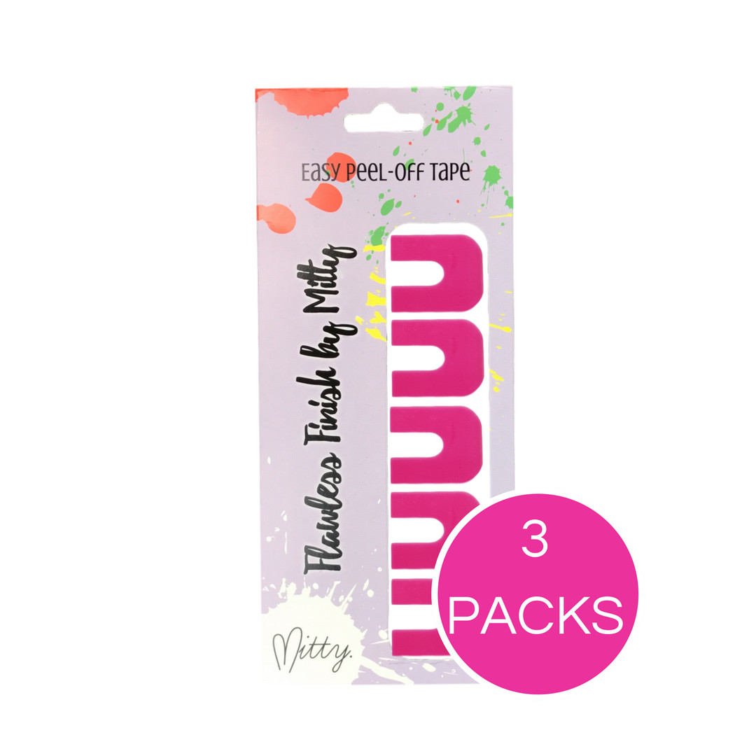 Nail art Tips Peel off Mani Tape, LATEX FREE (Ballet Slipper Pink)