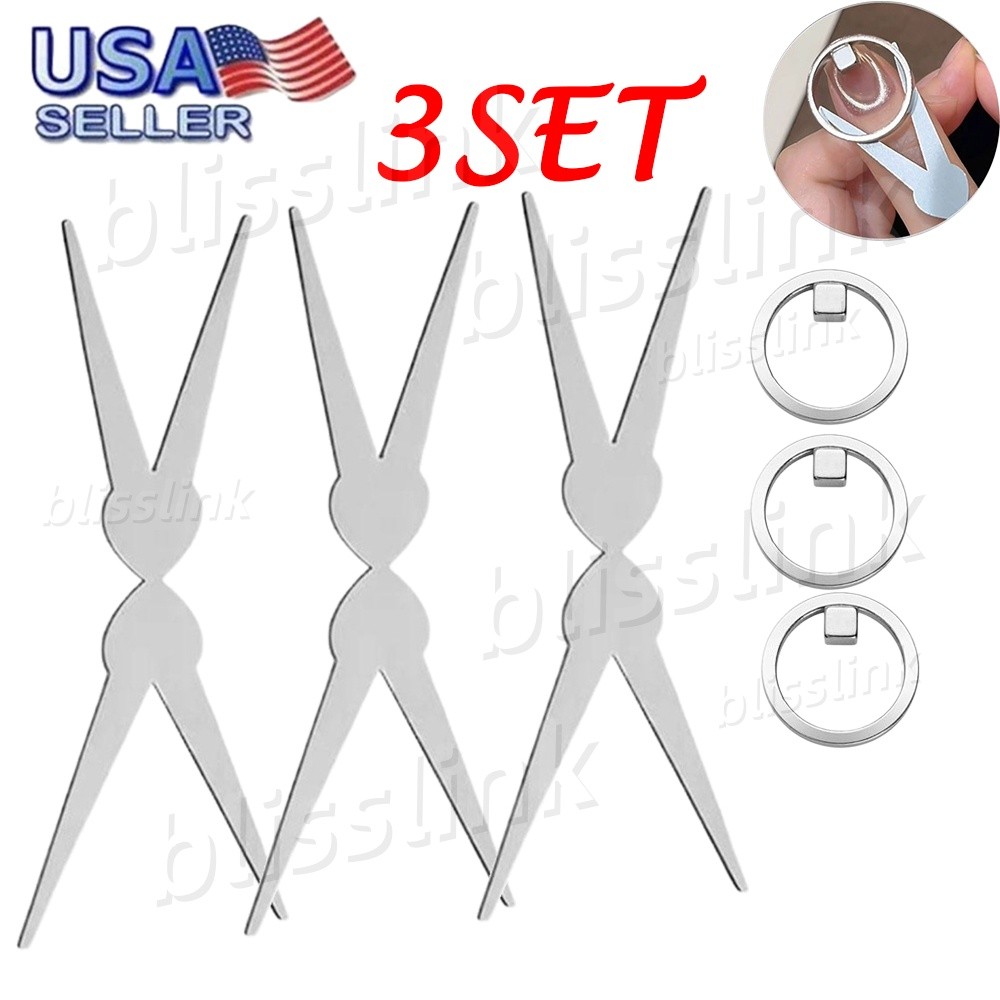 3x New Ring-Shaped Cat-Eye Magnet,Professional Nail Art,For 3d Cat Eye Effect