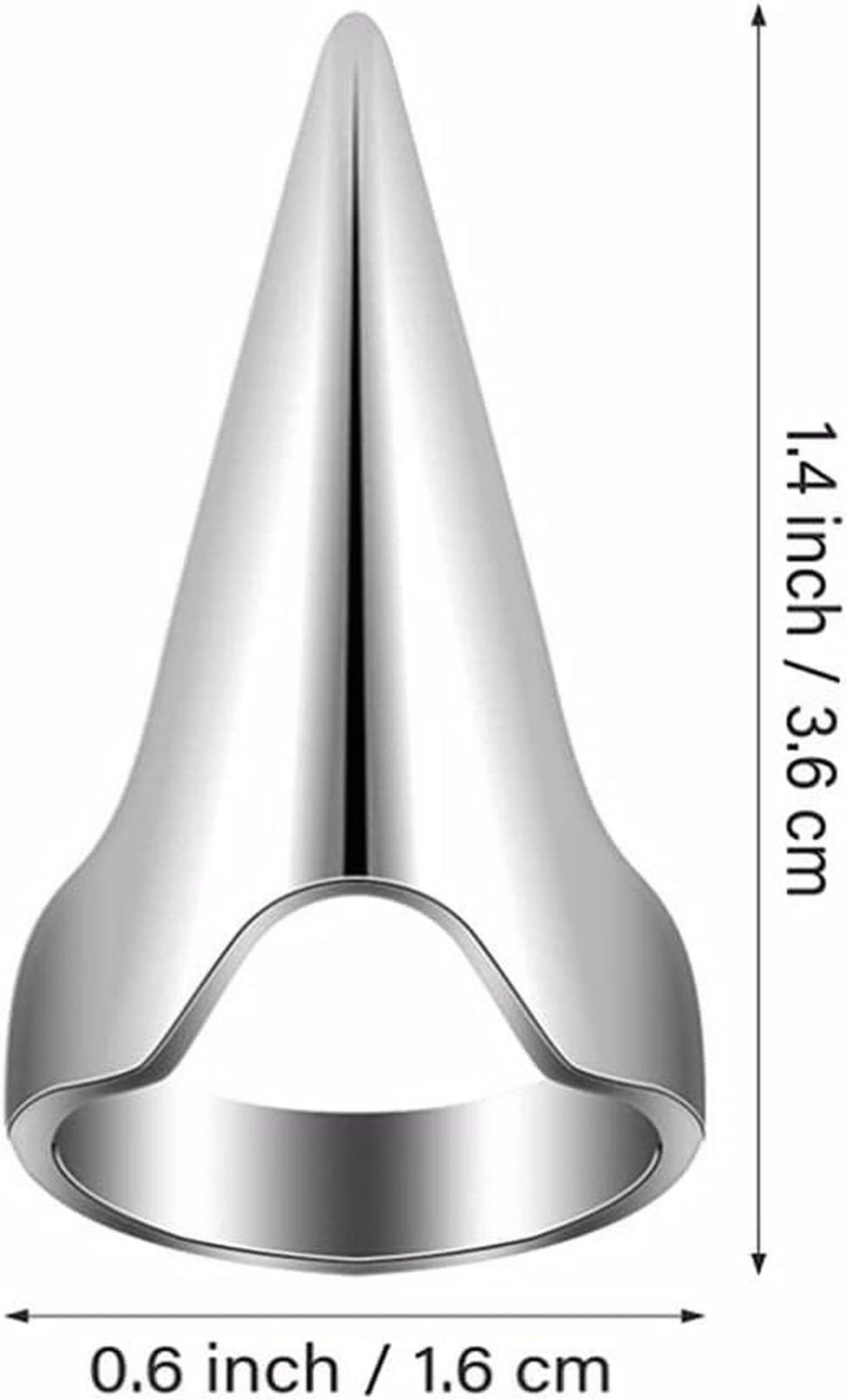 5Pcs Silver Finger Claws Cosplay Claws Rings, Punk Rock Nail Finger Armor Got…