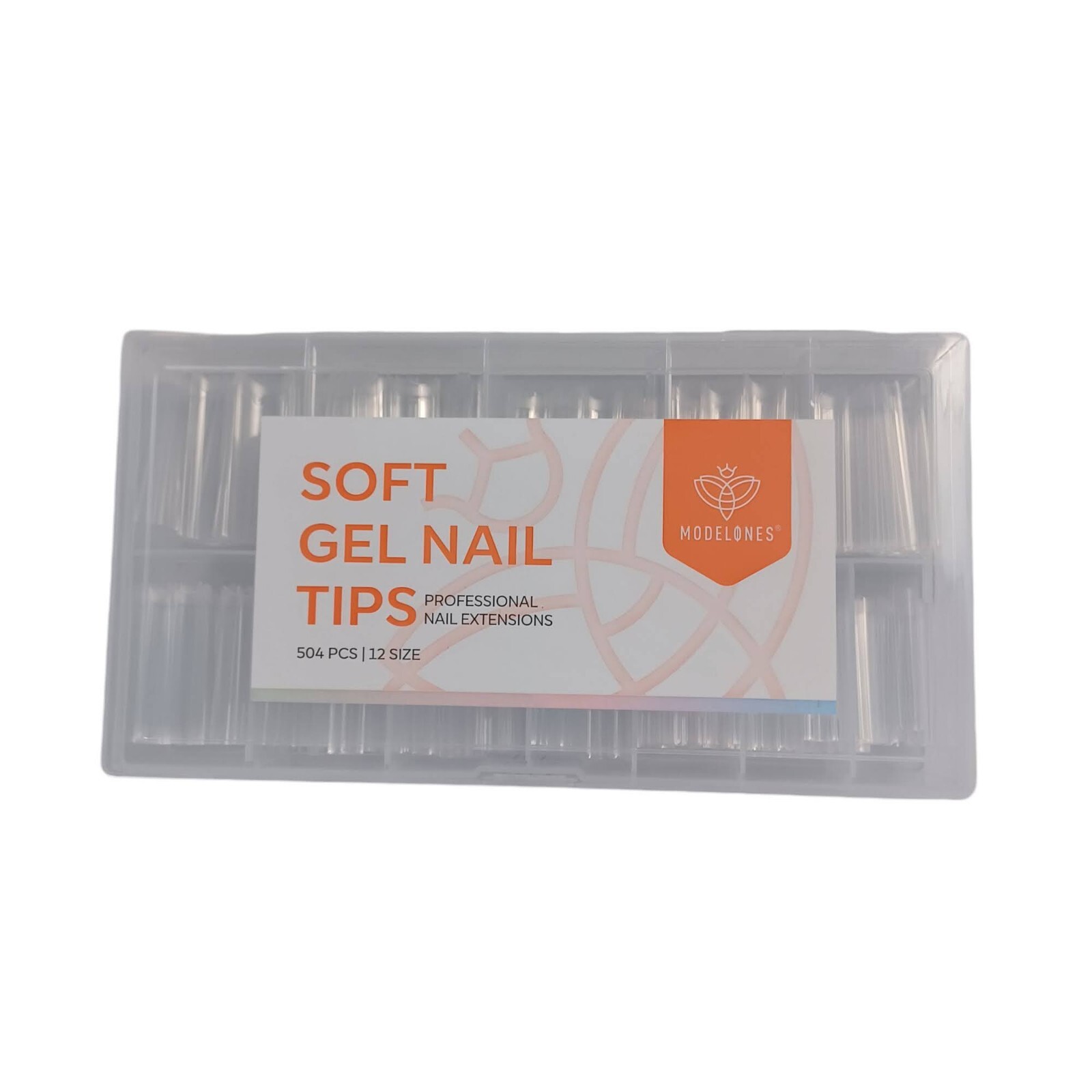 Modelones Soft Gel Nail Tips NEW (504 Pc. 12 Sizes) Professional Nail Extensions