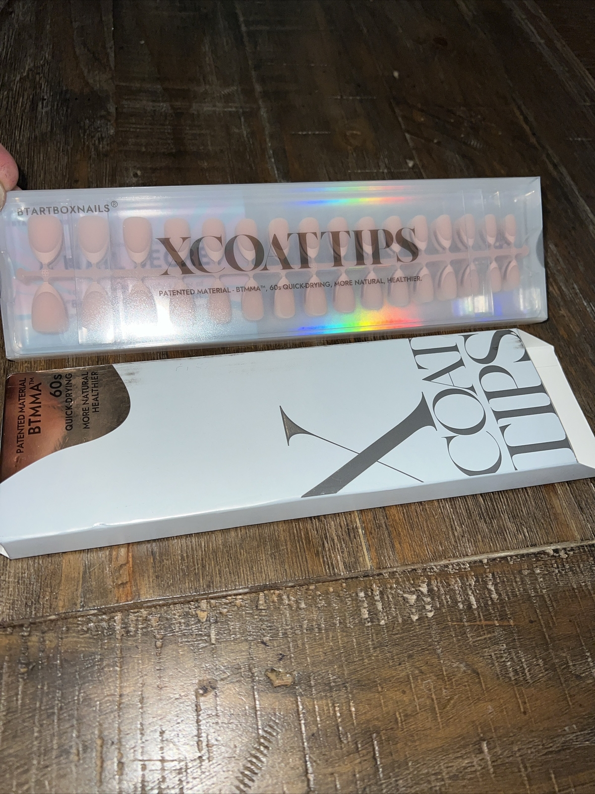 BTArtboxnails XCOATTIPS French Gel Nails Modern French Tip Press On Nails 160pc