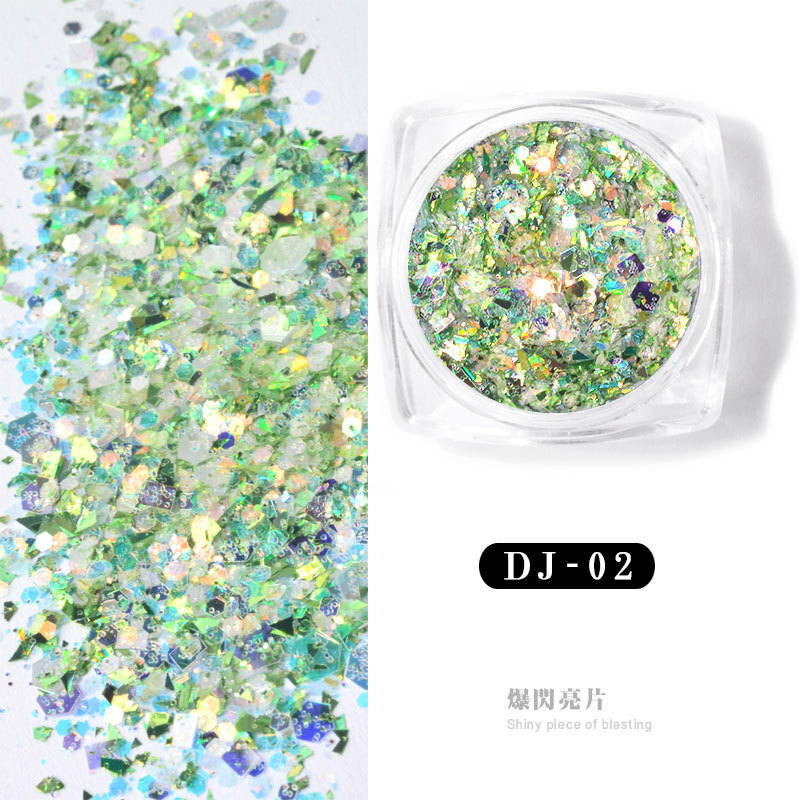 12 Colors Glitter Powder Dust Nail Art Nail Art Sequin 3D Decoration Manicure