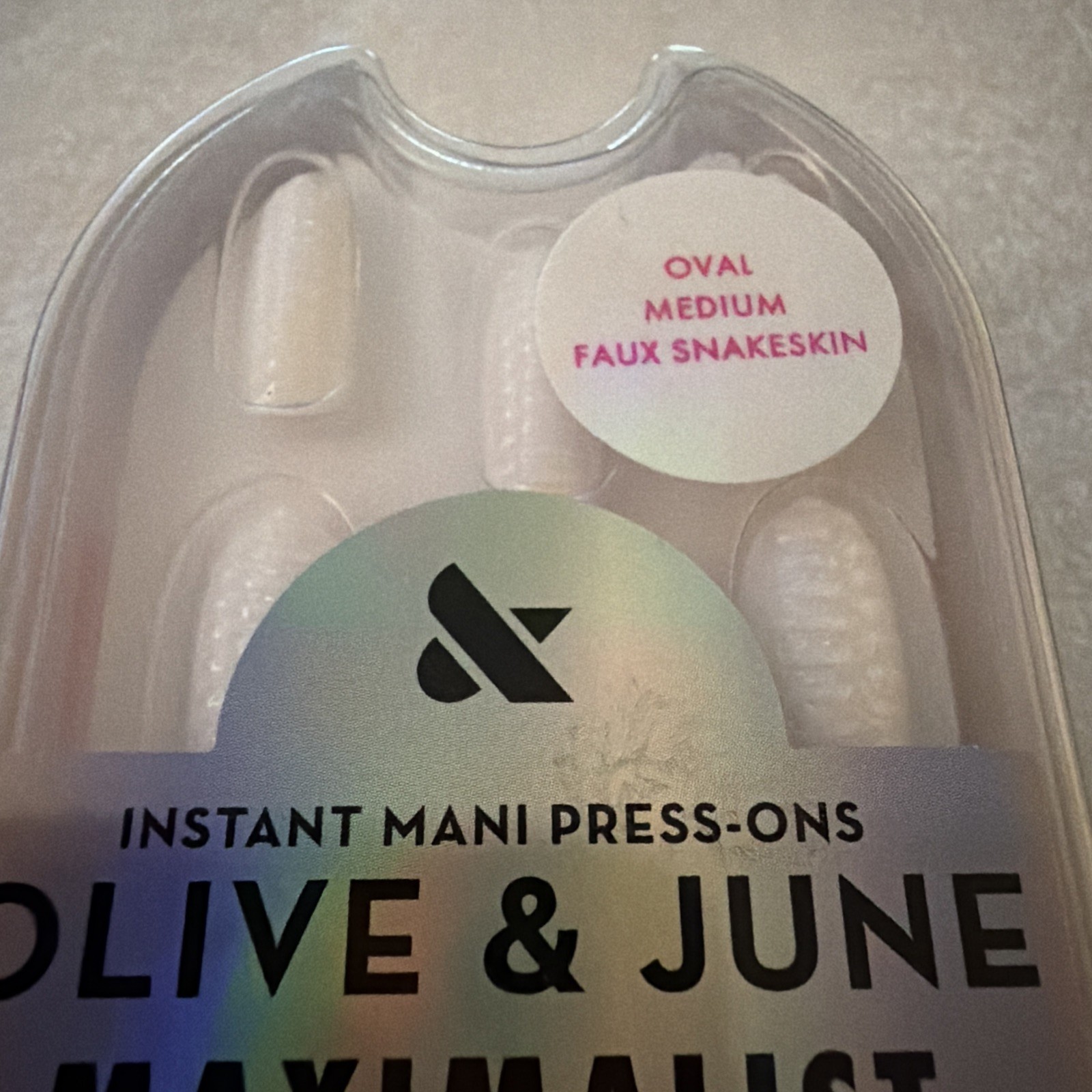 O live & June Maximalist Oval Medium Faux Snakeskin