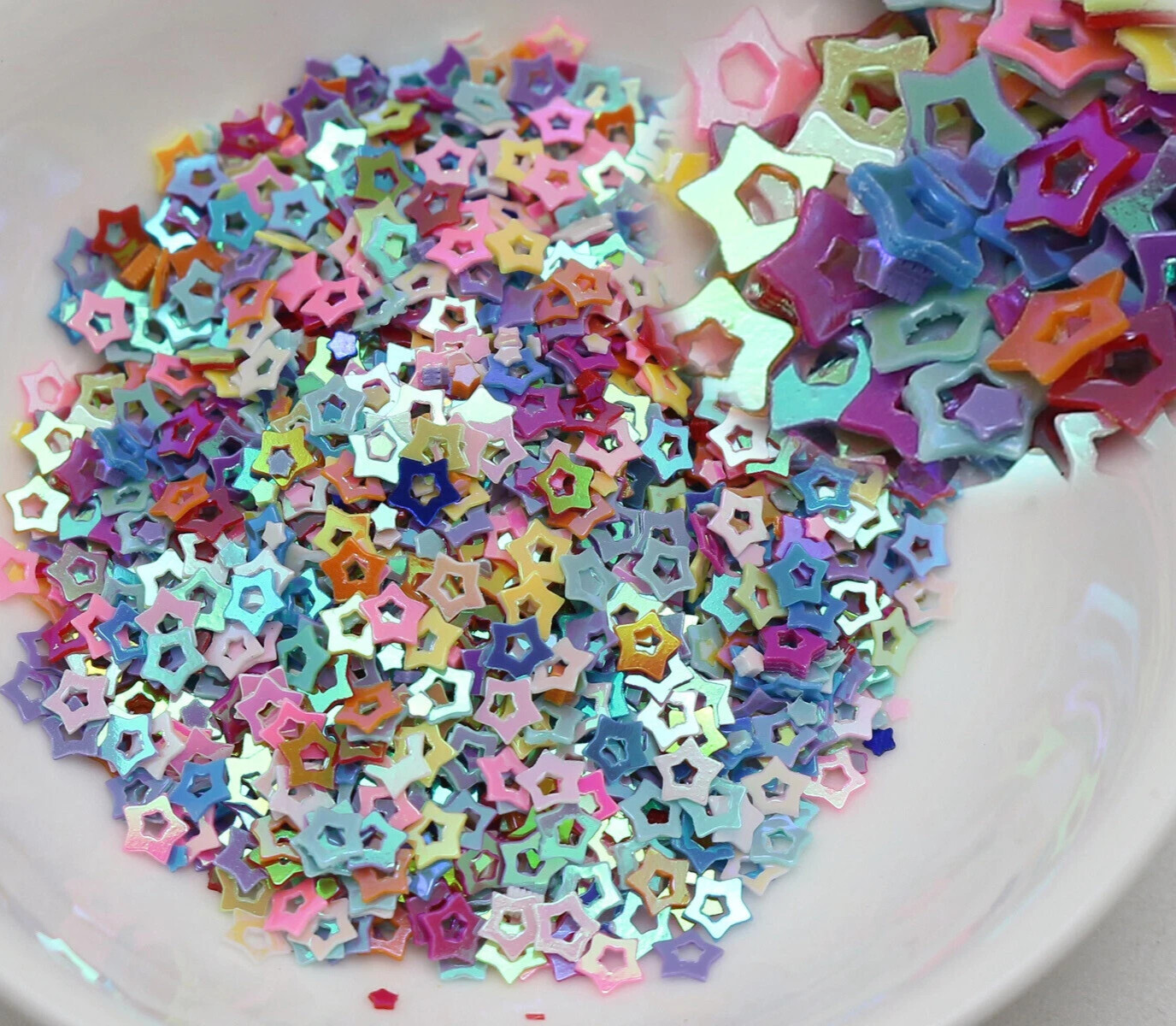 50 Gram Mixed Color Hollow Star Sequins Loose Tiny 3mm Nail Art Tips Crafts