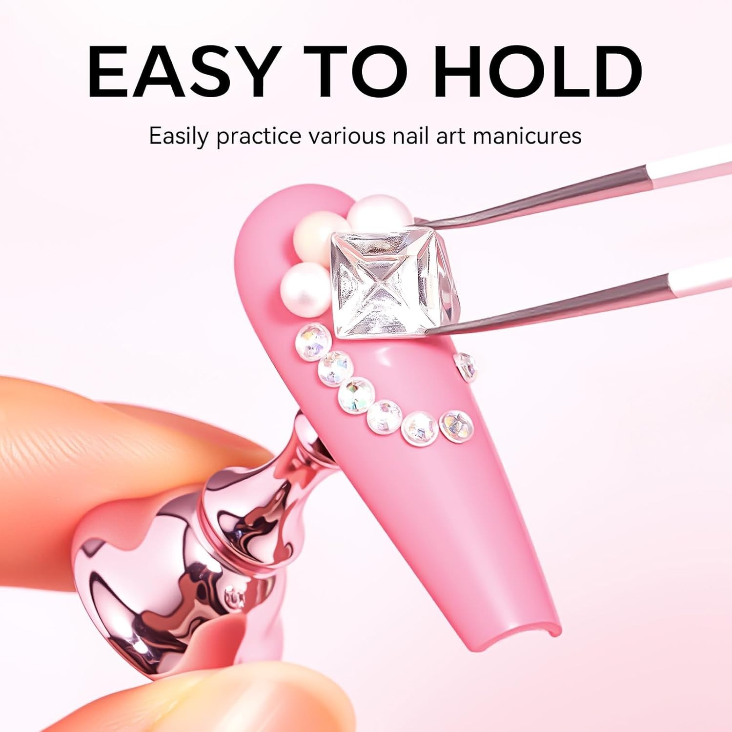 Professional Acrylic Nail Stand Set | 10-Pack Magnetic Holders for Nail Art