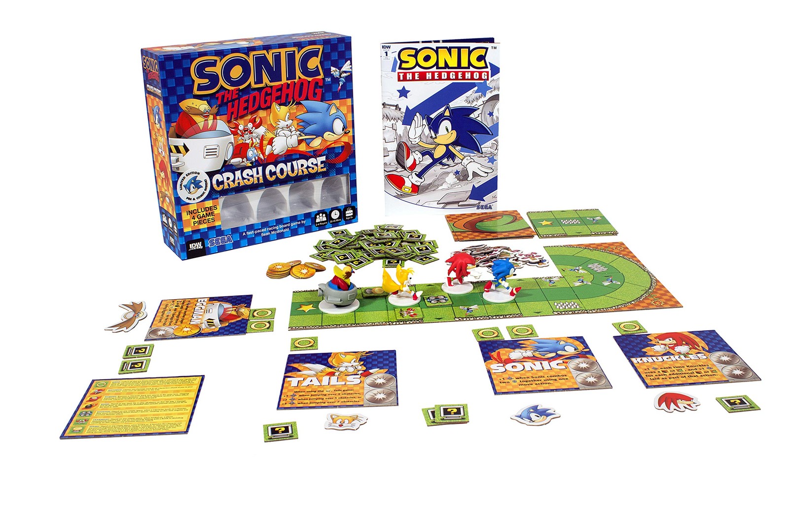 Sonic the Hedgehog Crash Course by IDW Games | Fast-Paced Racing 9.3 inches