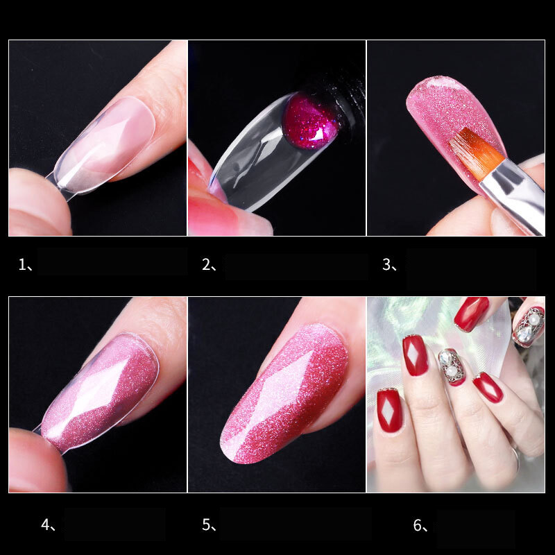 120Pcs Quick Building Mold Tips Nail Forms Finger Extension Nail Art Tools Clear