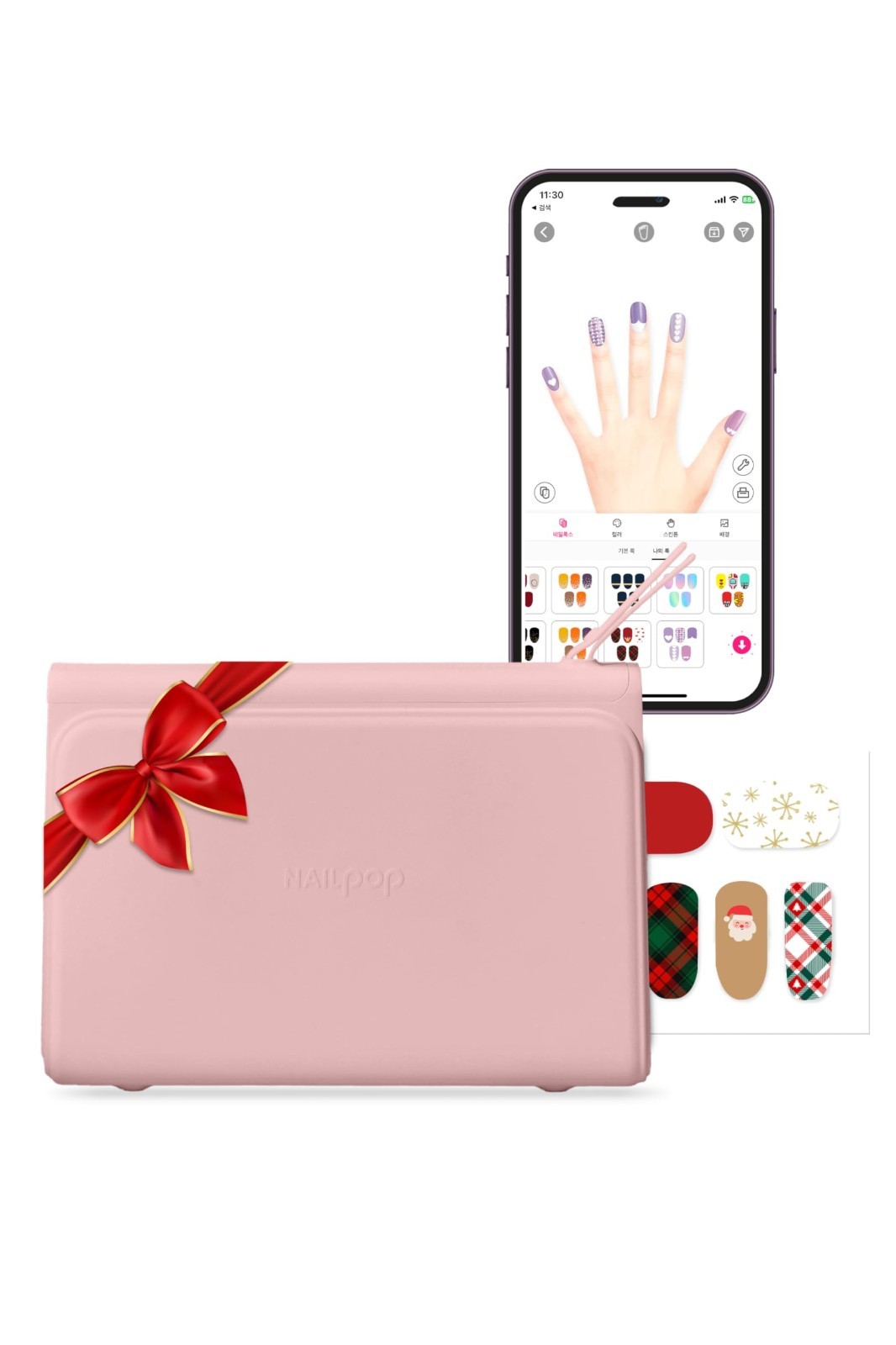 Nailpop Mobile Nail Sticker Printer comes w/ 10 Sheets of Nail Stickers