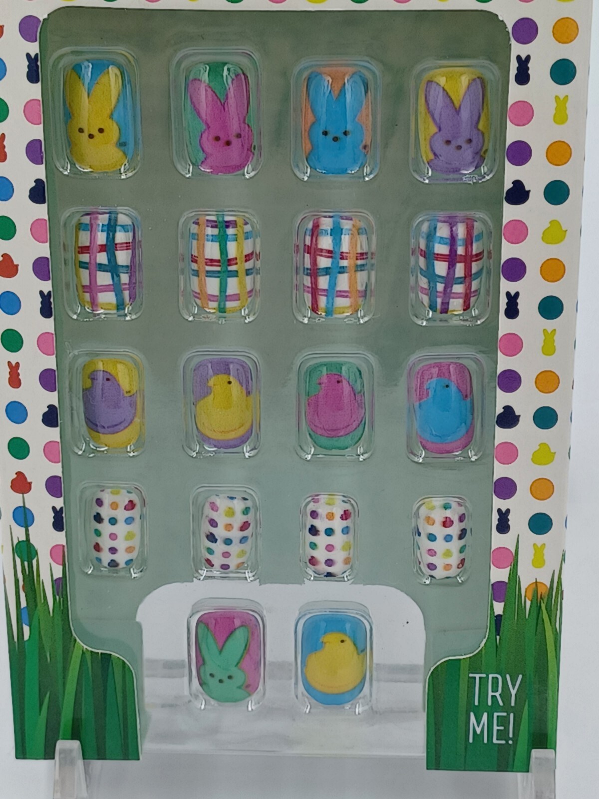Easter 2023 Peeps Press-On Nails, 18 NEW In Box