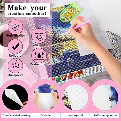 300 Pieces Diamond Painting Release Paper 15 x 15cm and 15 x 10cm Non-Stick