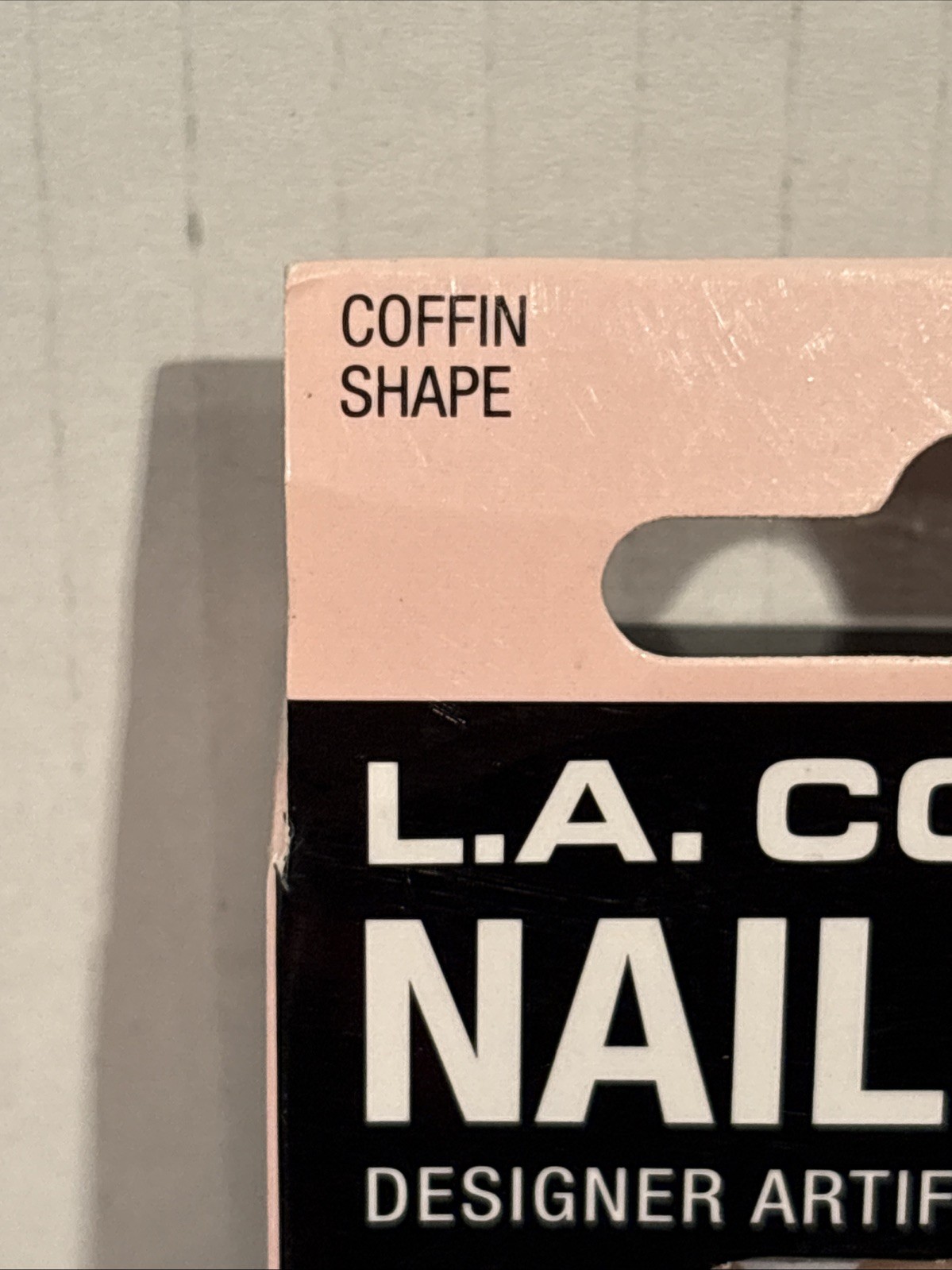 L.A. Colors Nail Frill Designer Nails 33 PC Rose Gold Glue File Pad New