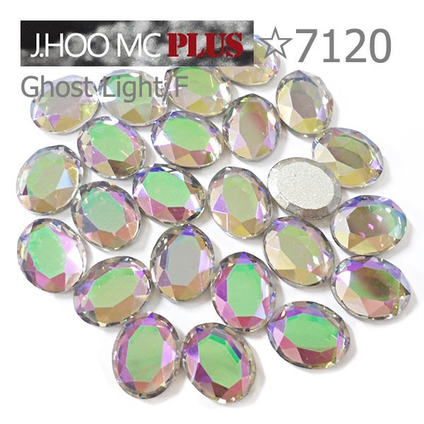 J.HOO Crystal 7120 Oval Flat Back Rhinestones 10×8mm Nail Art (8pcs)