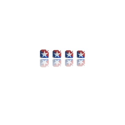 Independence Day Press on Toenails Short 1 Fl Oz (Pack of 1) Almond Flower-29
