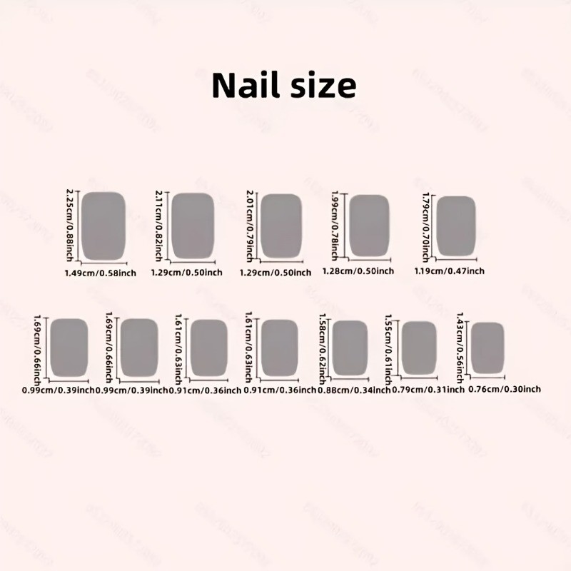 48 Pieces of Red and White 3D Floral Square Nail Art for Mid To Long Holidays