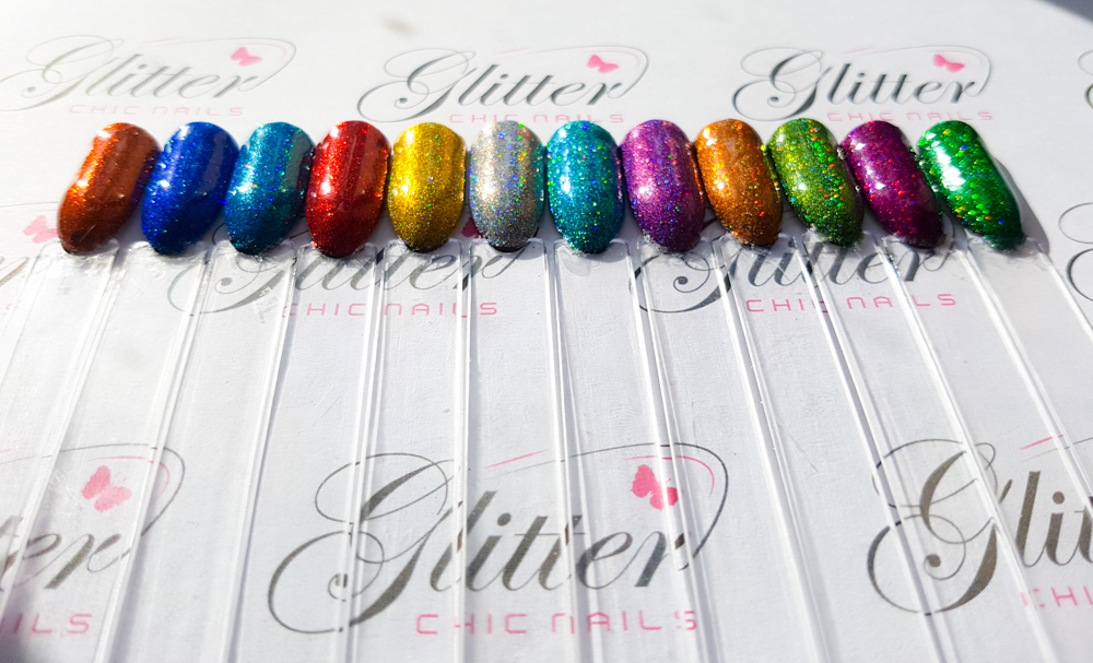 HOLOGRAPHIC RAINBOW GLITTER FOR NAIL ART