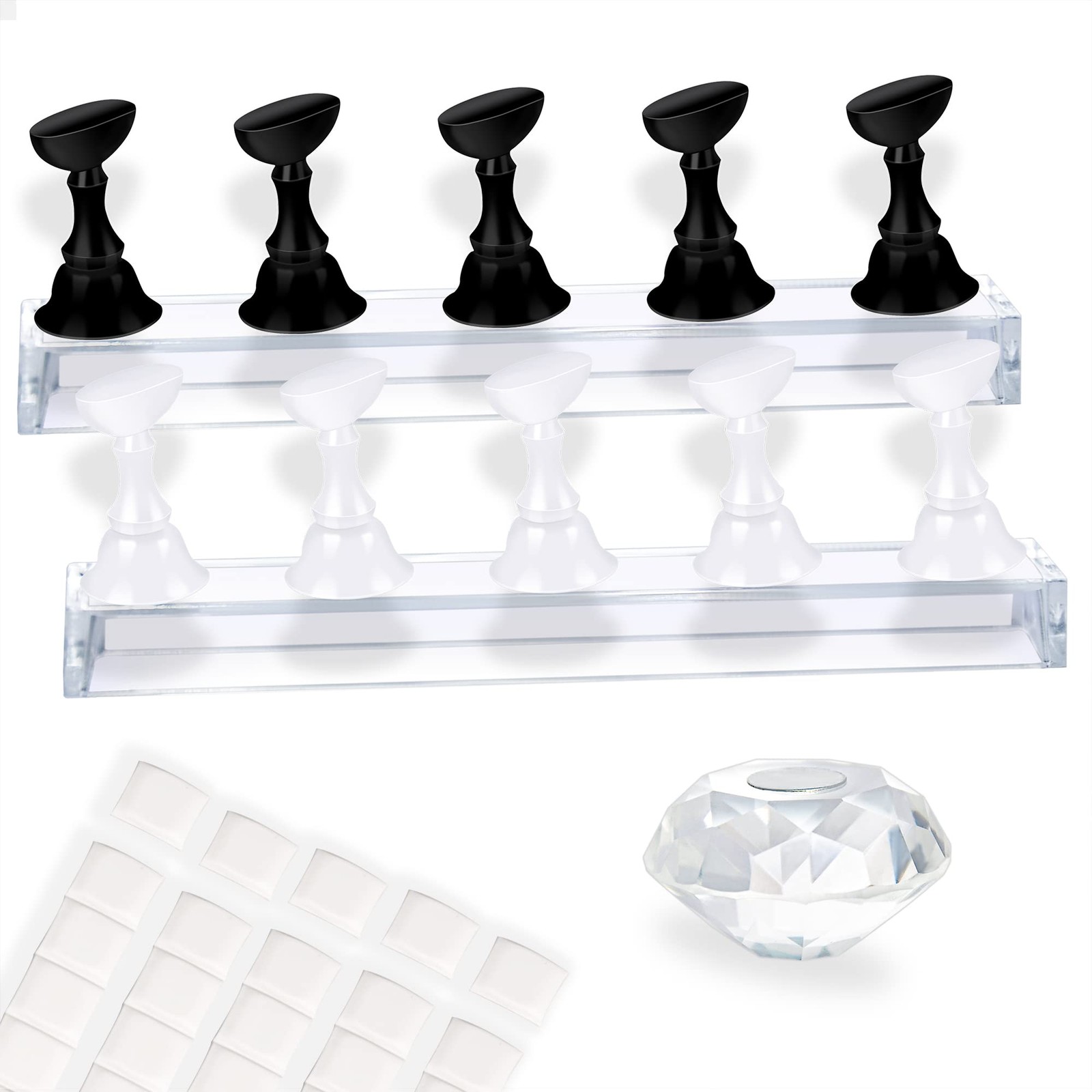 Nail Holder for Nail Art Practice False Nails Painting 2 Sets