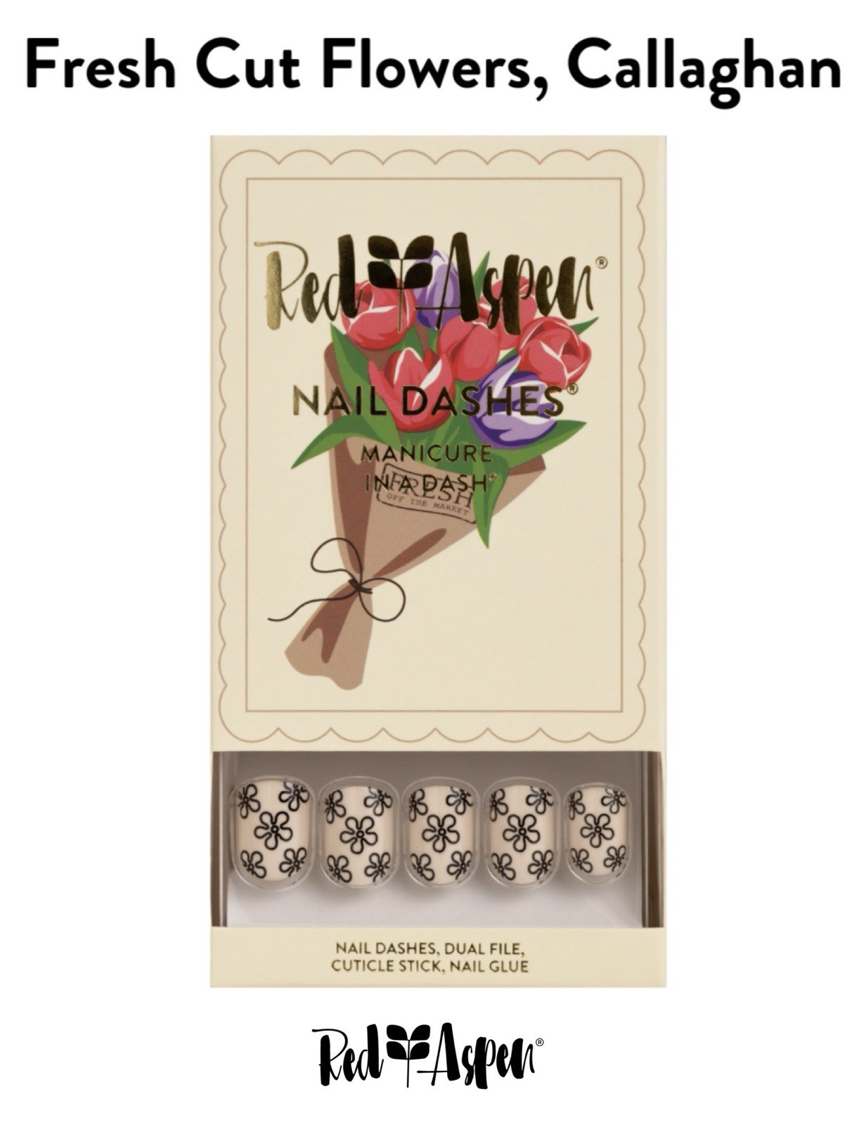 Red Aspen Press On Fresh Cut Flowers, Callaghan Short Square Back Flowers B6f