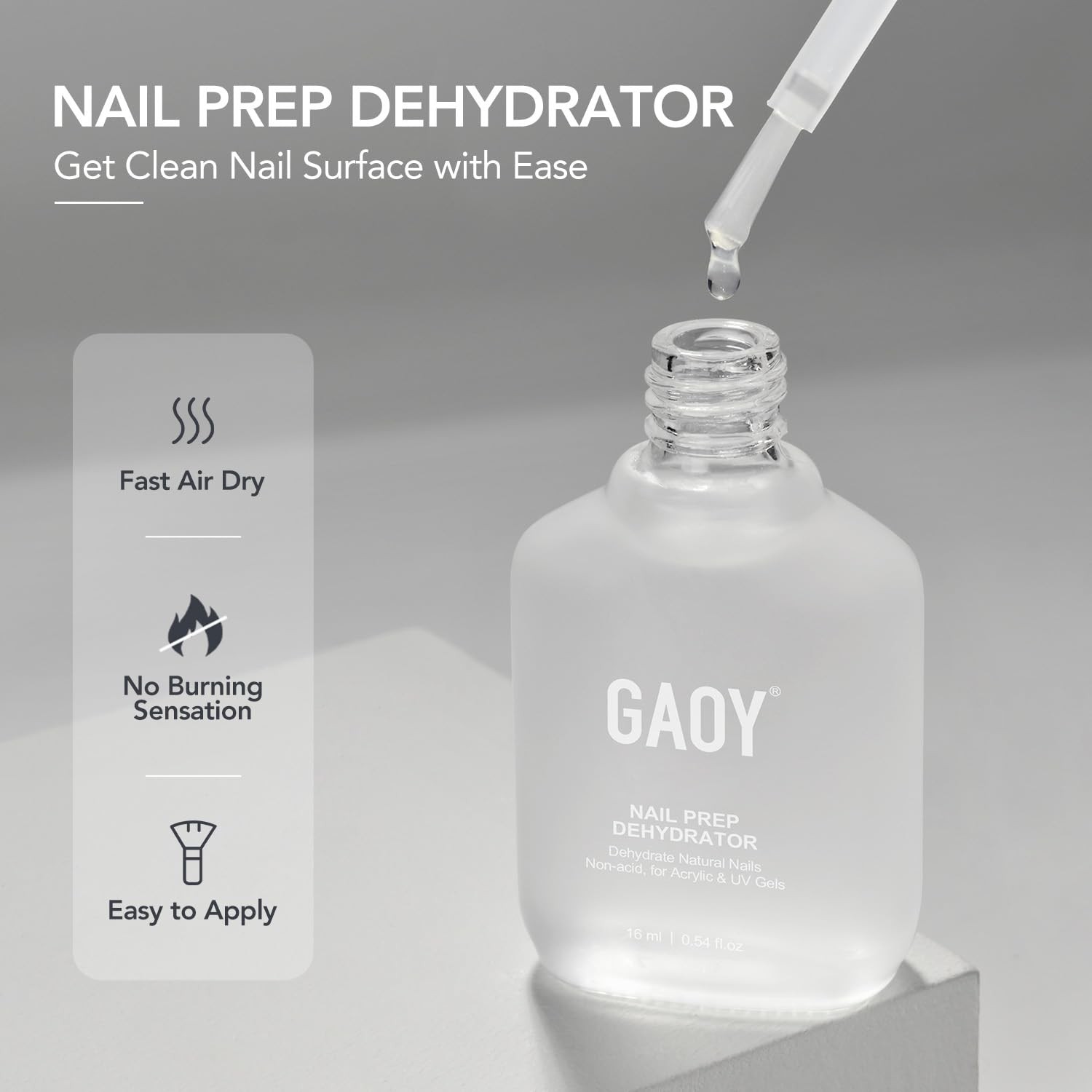 GAOY Nail Dehydrator, Acid-Free 0.54 Fl Oz (Pack of 1), Dehydrator