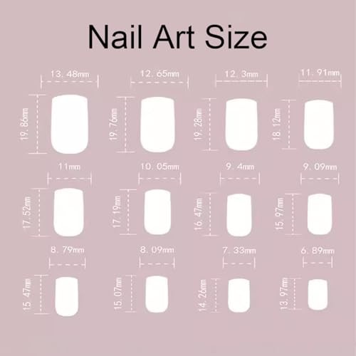 Nails Square Press – Dark Blue Glossy – Full Cover – Style8