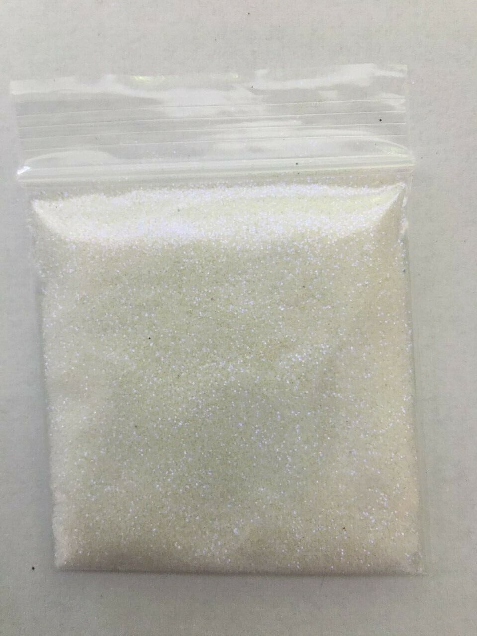 Iridescent White Glitter (0.4mm)Snow White(Purple Based) Sheen Nail Art Craft-US
