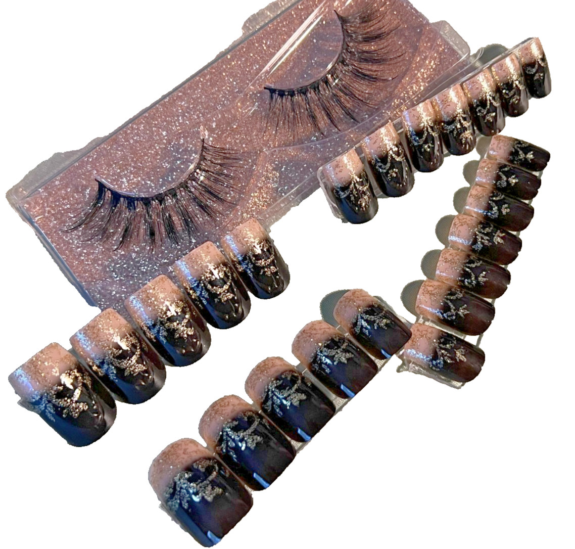 🖤 Midnight Shimmer Beauty Gift Box – Celestial Onyx Glam 🖤