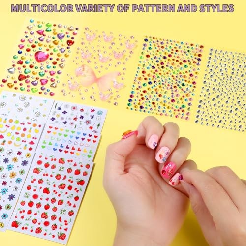Nail Kit for Girls, Press on Nails for Teens, Nail Polish Set for Girls,