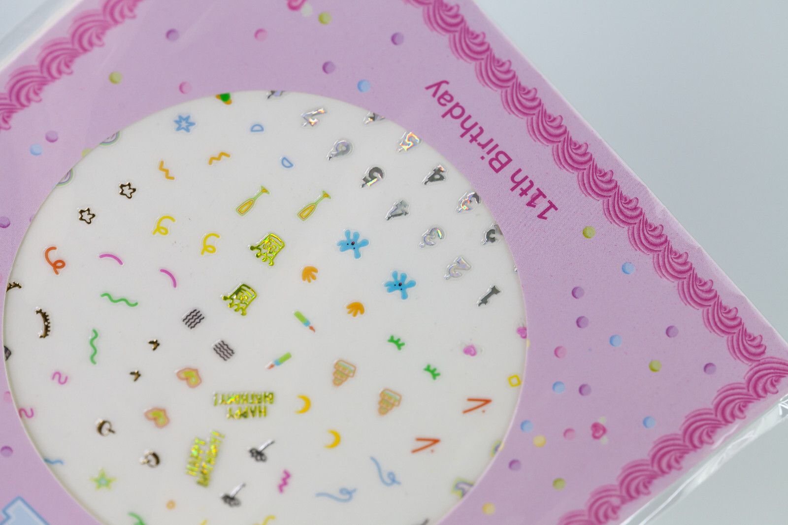 Cirque Colors 11th Birthday Ready-to-Wear Holo Nail Art Stickers LE NEW