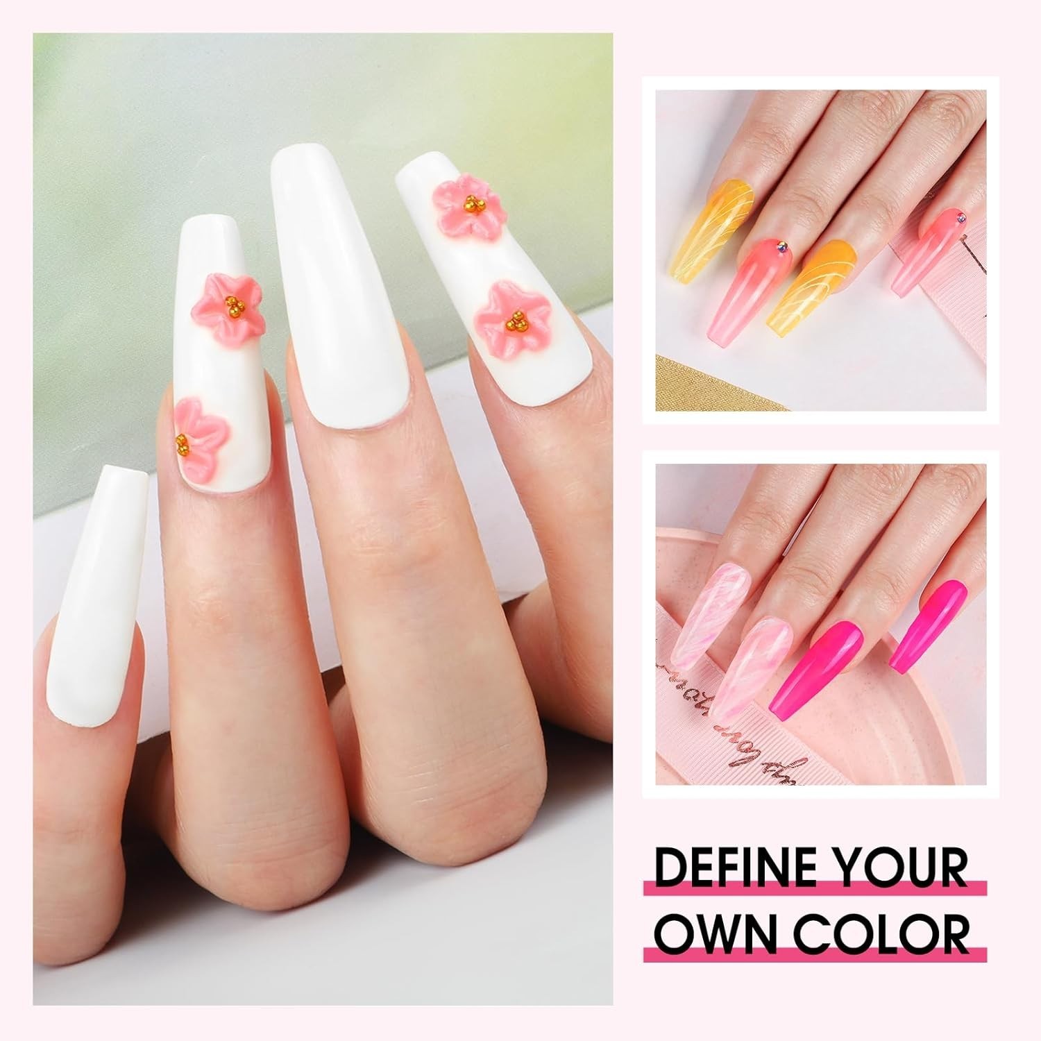 Acrylic Nail Kit for Beginners with Everything Nails Kit Acrylic Set Glitter …