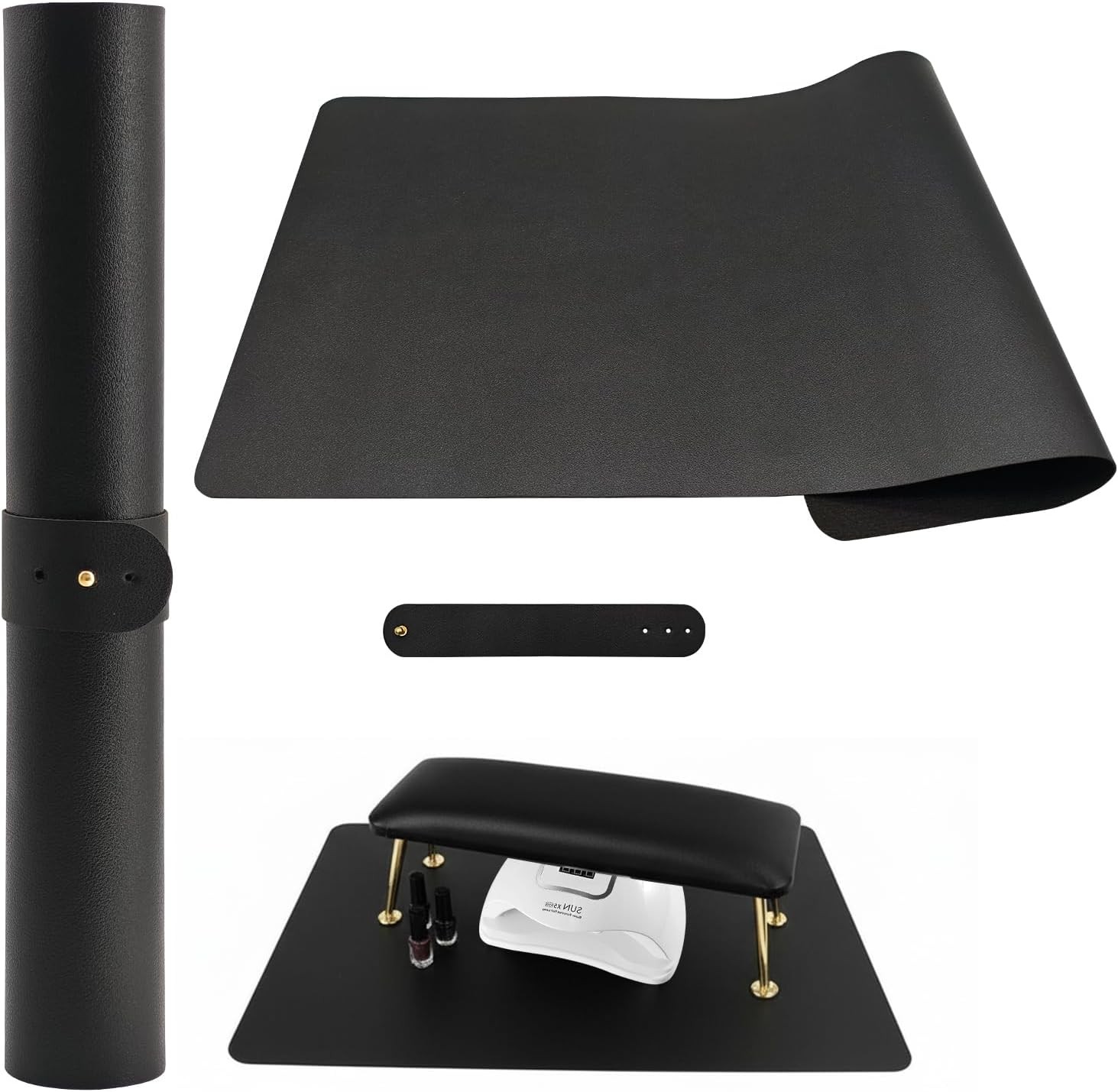 Pink Nail Art Table Mat – Foldable Hand Rest Pad for Nail Art