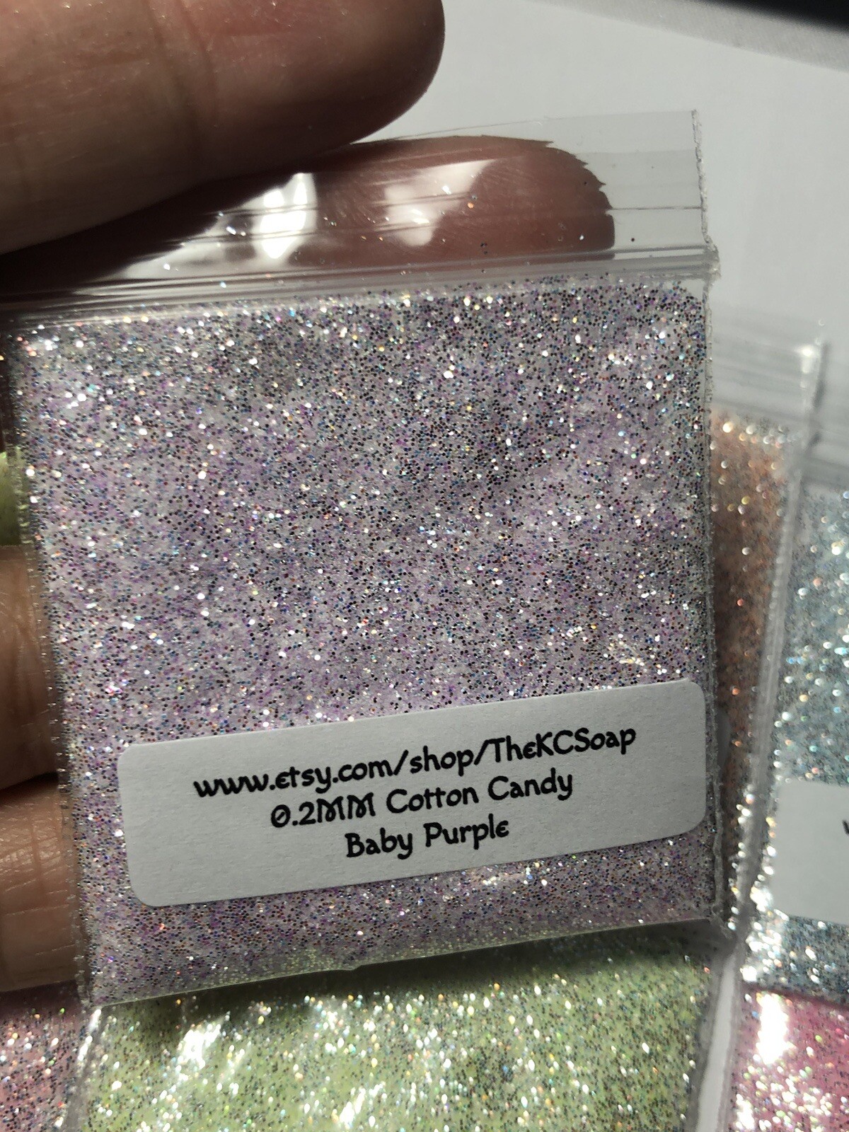 5g 0.2mm Baby Purple Cotton Candy Nail Glitter Acrylic Gel Nail Art Craft