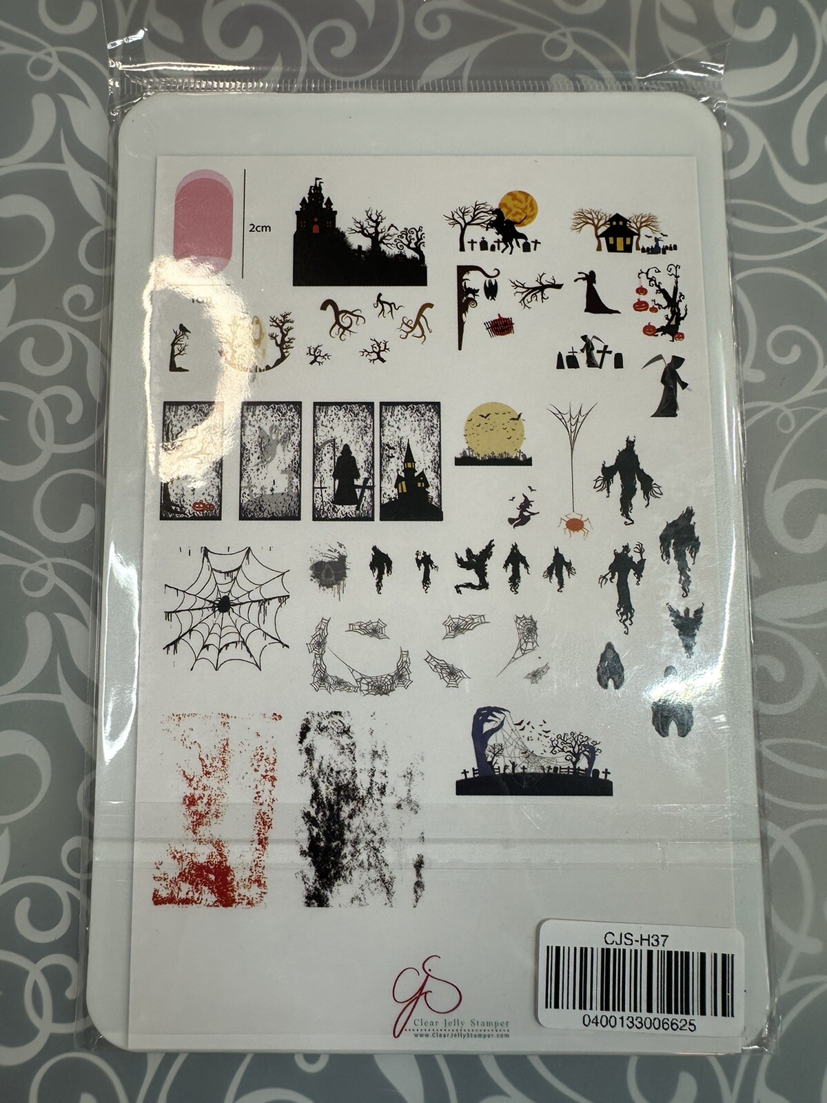 Clear Jelly Stamper CJS-H37 Nail Stamping Plate