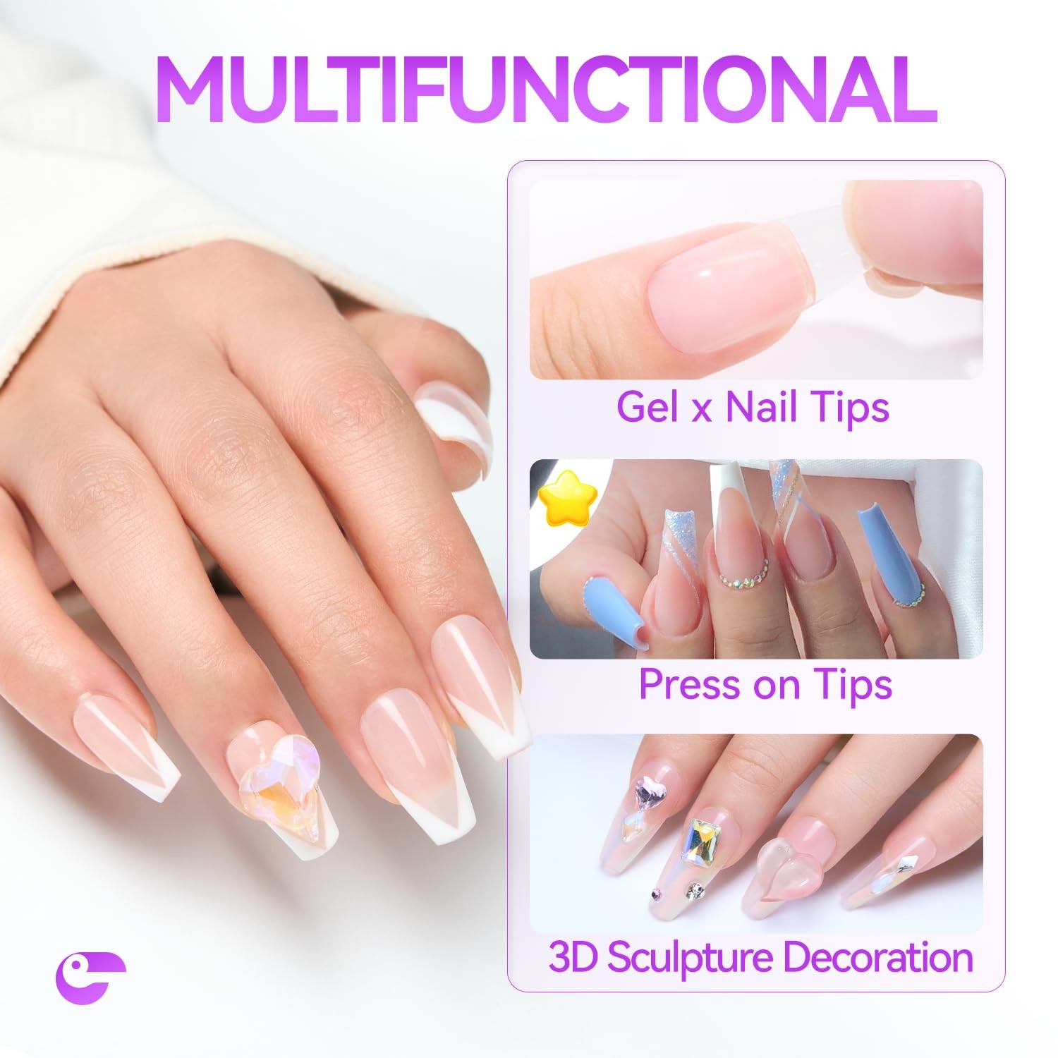 Gelike EC Solid Glue Gel for Nail – Adhesive for Press on Tips 30g