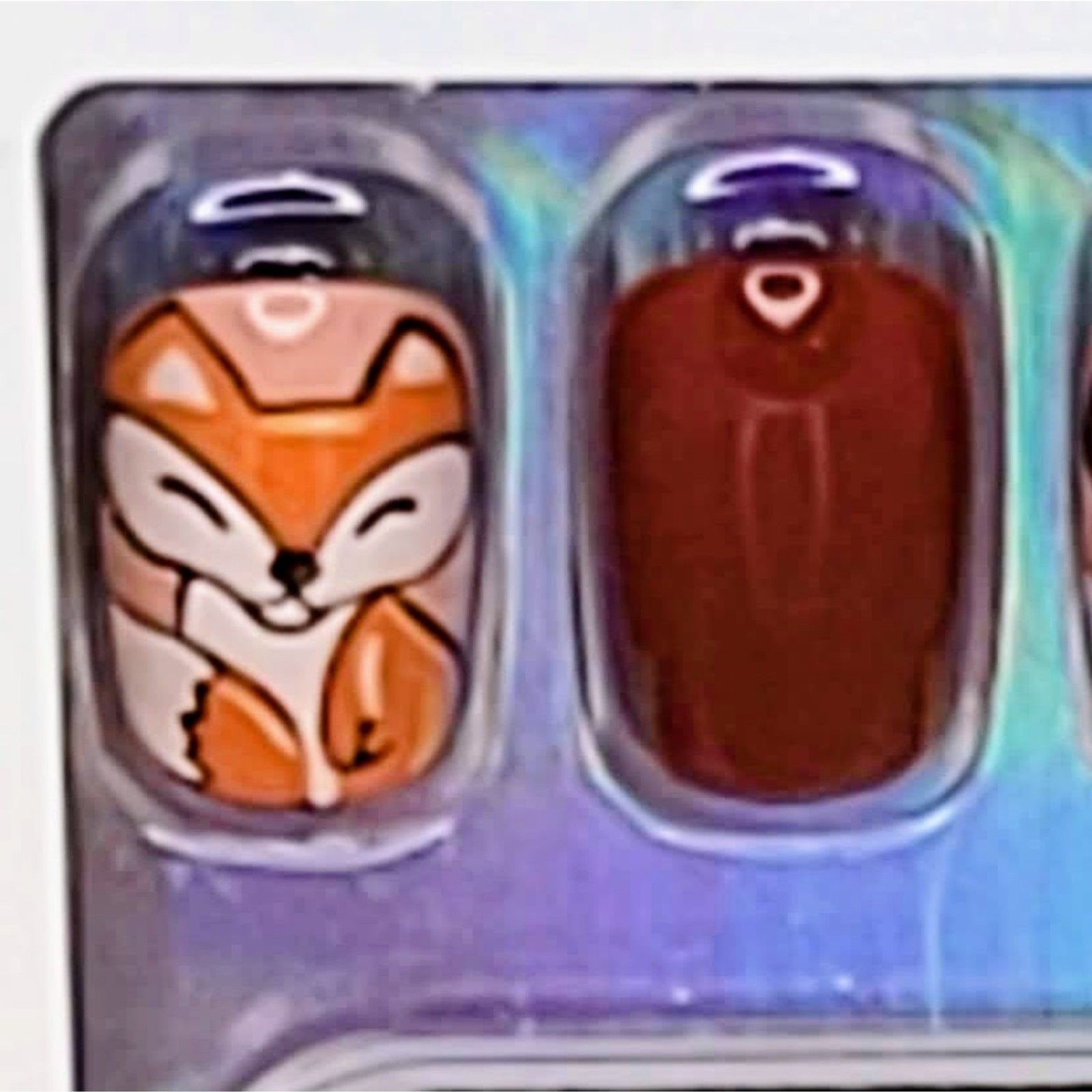 CurvLife Fox Foliage Soft Gel Press-On Nails Kit 32 Nails New In Box