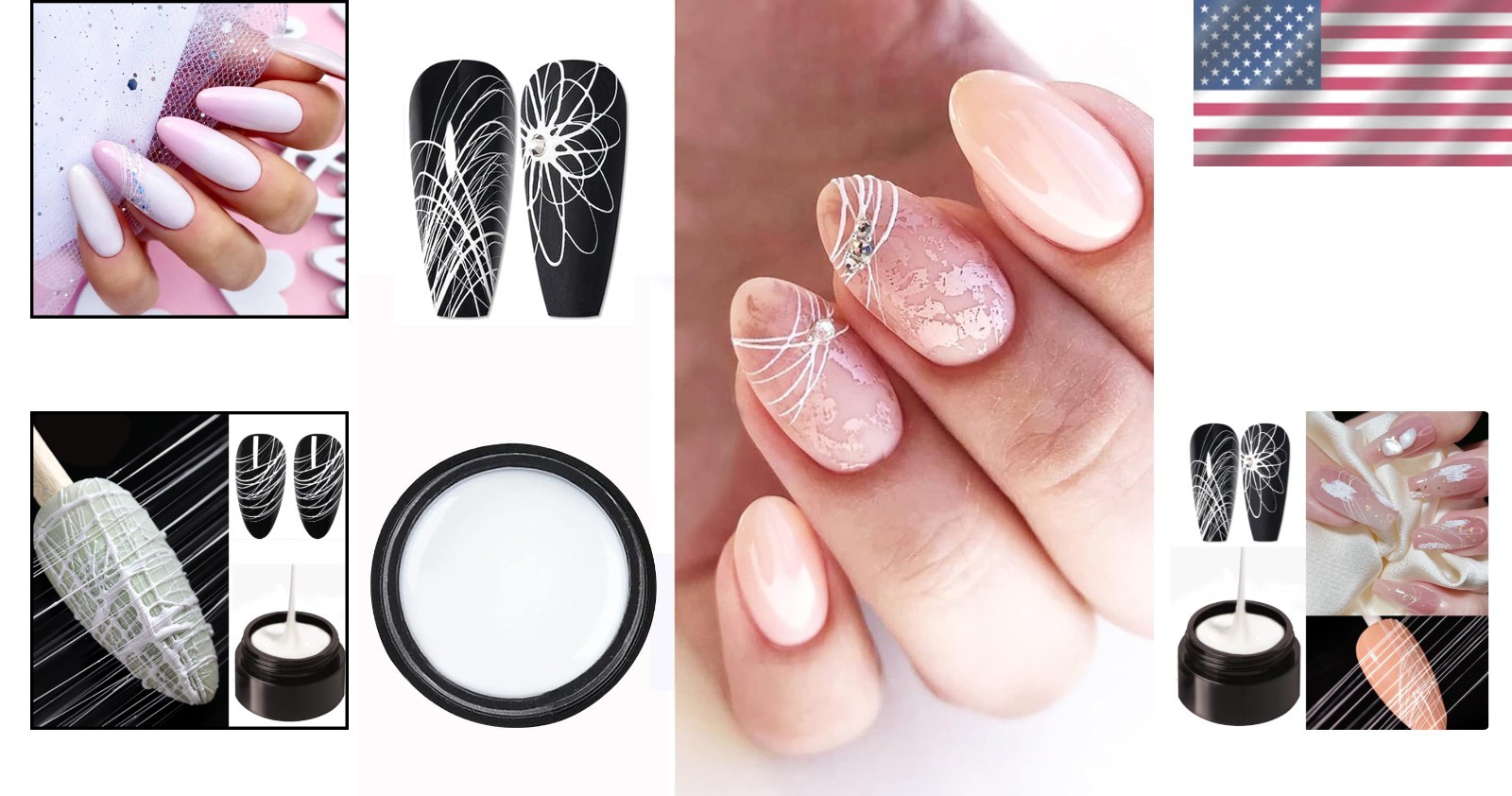 Luxurious White Gel Nail Painter for Stunning DIY Art – Long-Lasting Finish