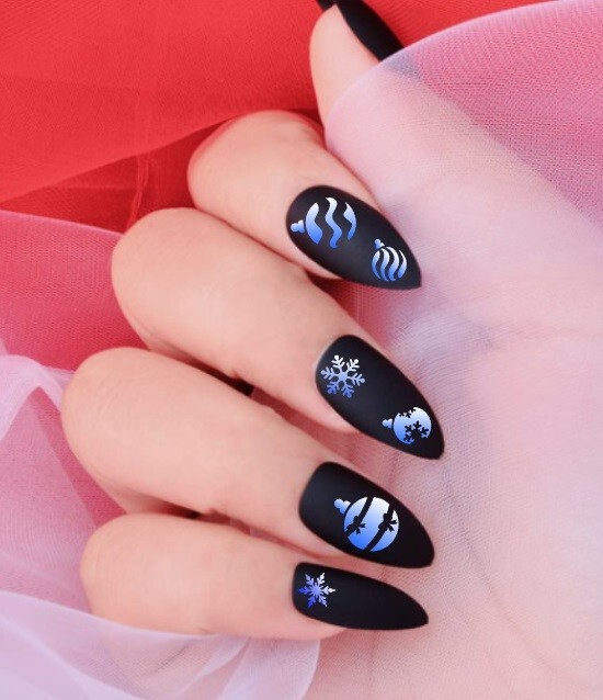 Butterfly, Fire, Flame, Heart Chain, Scattered Hearts Stencils for Nails,