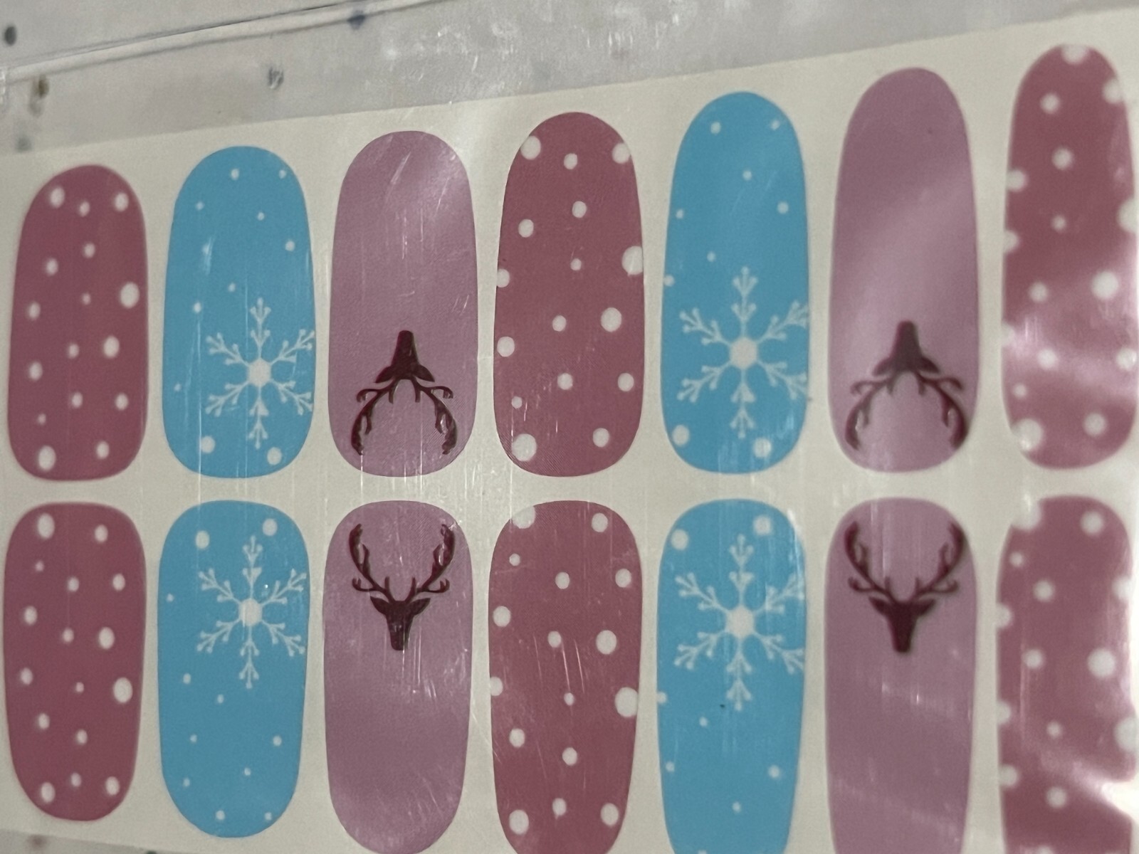 2 SETS – Unbranded Nail Wraps Stickers Mani-pedicure Self Stick – Santa, Winter