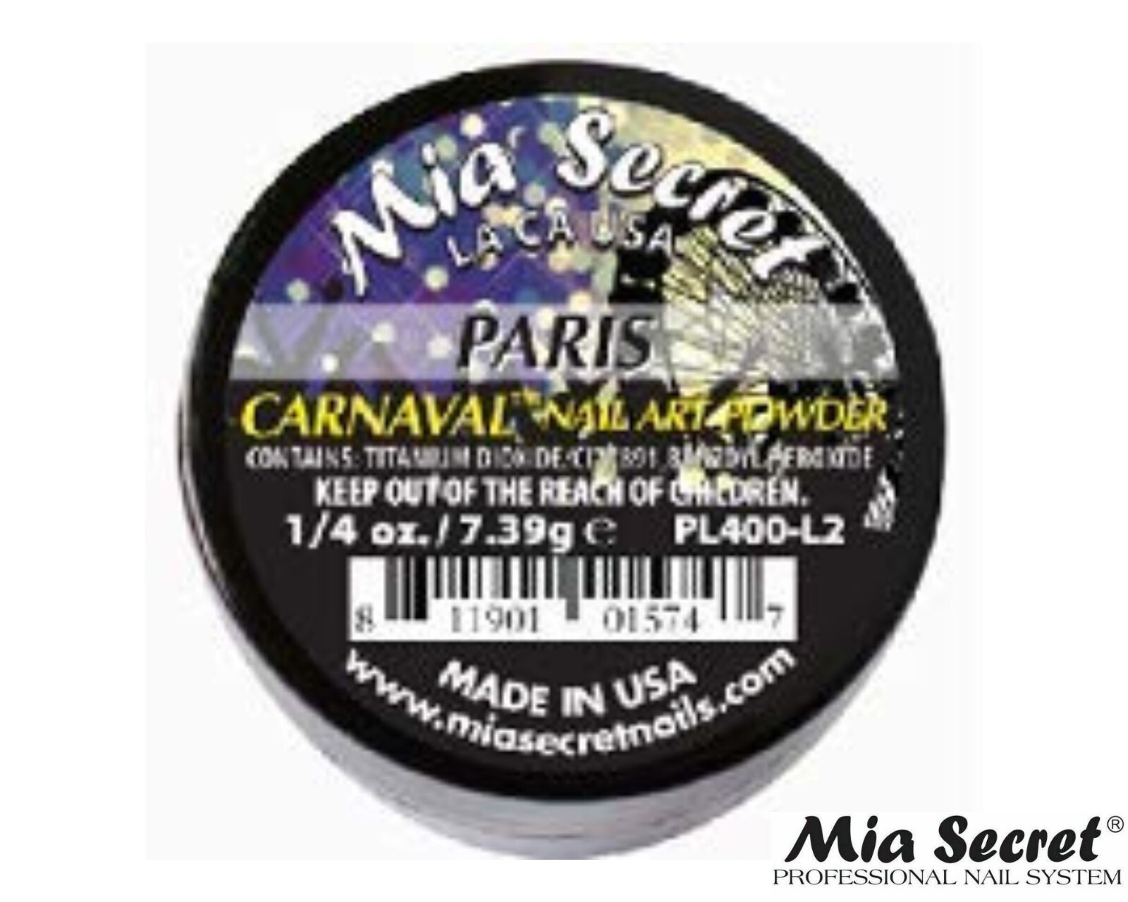 Mia Secret Nail Art Powder Carnaval Collection (PARIS) 1/4oz