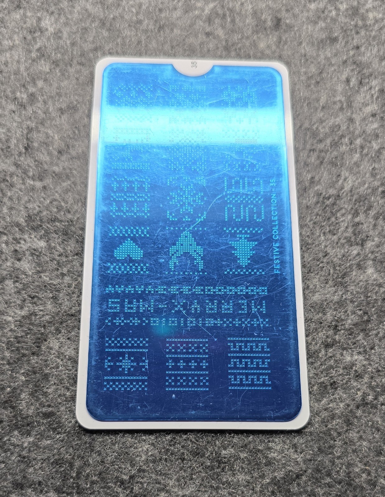 MoYou-London Festive 35 Nail Stamping Plate Ugly Sweater Knit Crochet Christmas