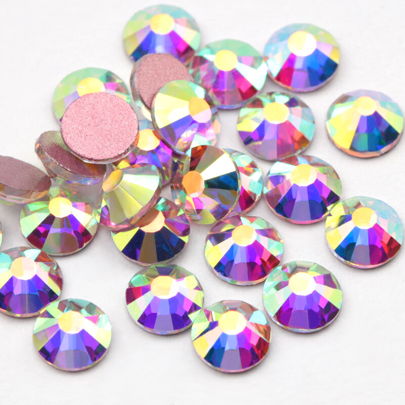 1440pcs Glitter Flatback Rhinestones Glass Crystal Gems For Nails Makeup Clothes
