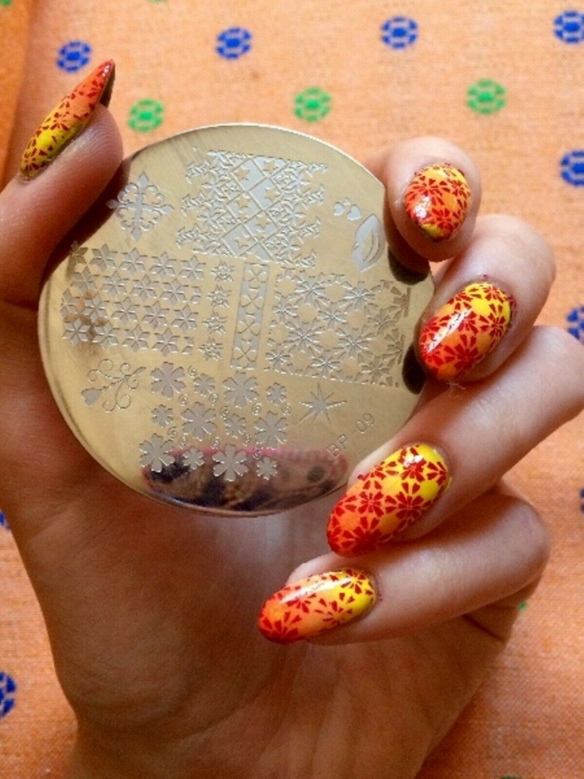 Mix Patterns Nail Art Stamp Template Image Plate Stamper Scraper Kit BP 09