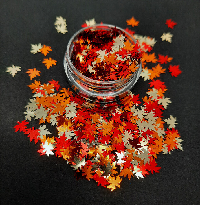 Nail Art Glitter Shapes, Unicorn, Moon, Leaves, Puzzle, Stars, Mickey, UK Seller