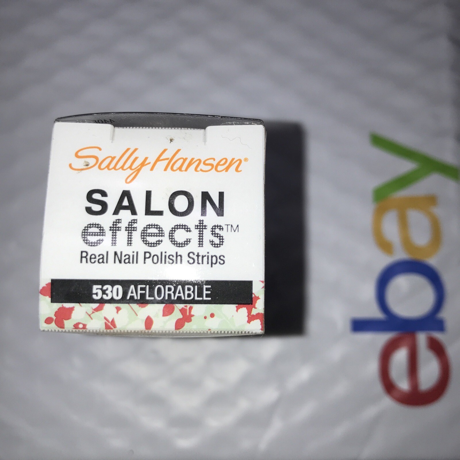 SALLY HANSEN Salon Effects Real Nail Polish Strips 530 AFLORABLE unsealed NIB