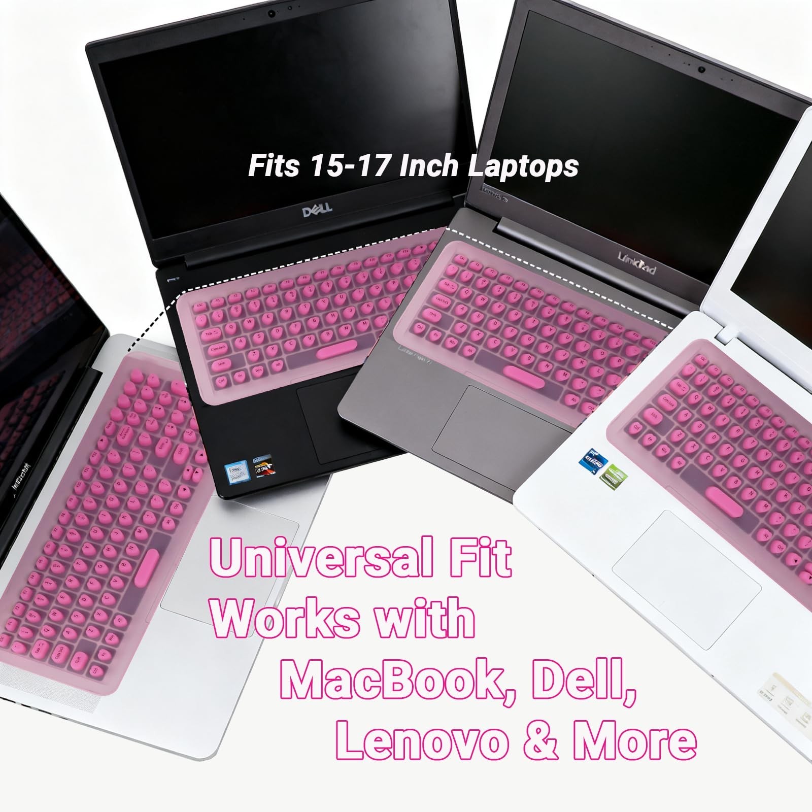 Long Nail Keyboard Stickers & Cover – 119 Keys for 15-17 Inch Laptops, Gift Read