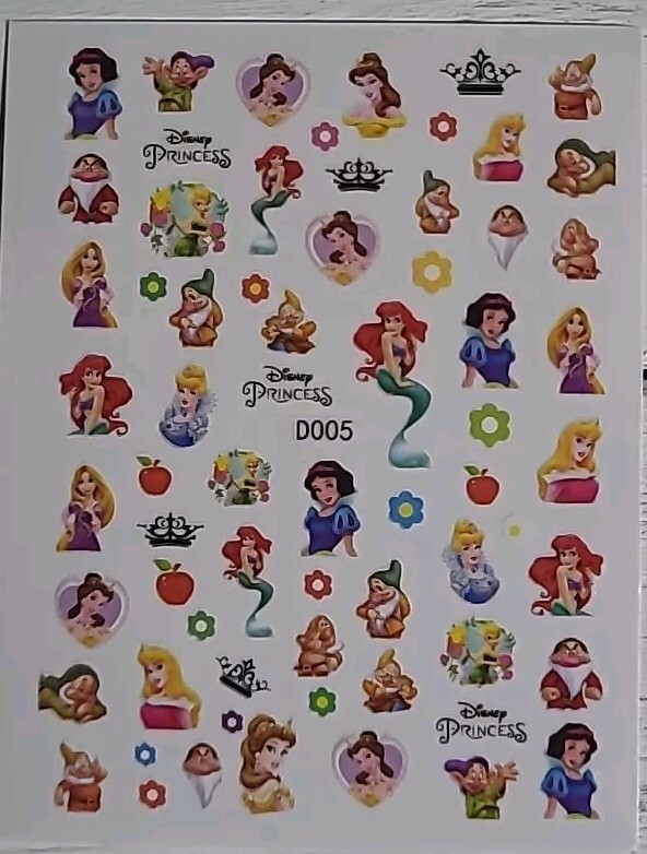 Disney Princess Nail Art Stickers