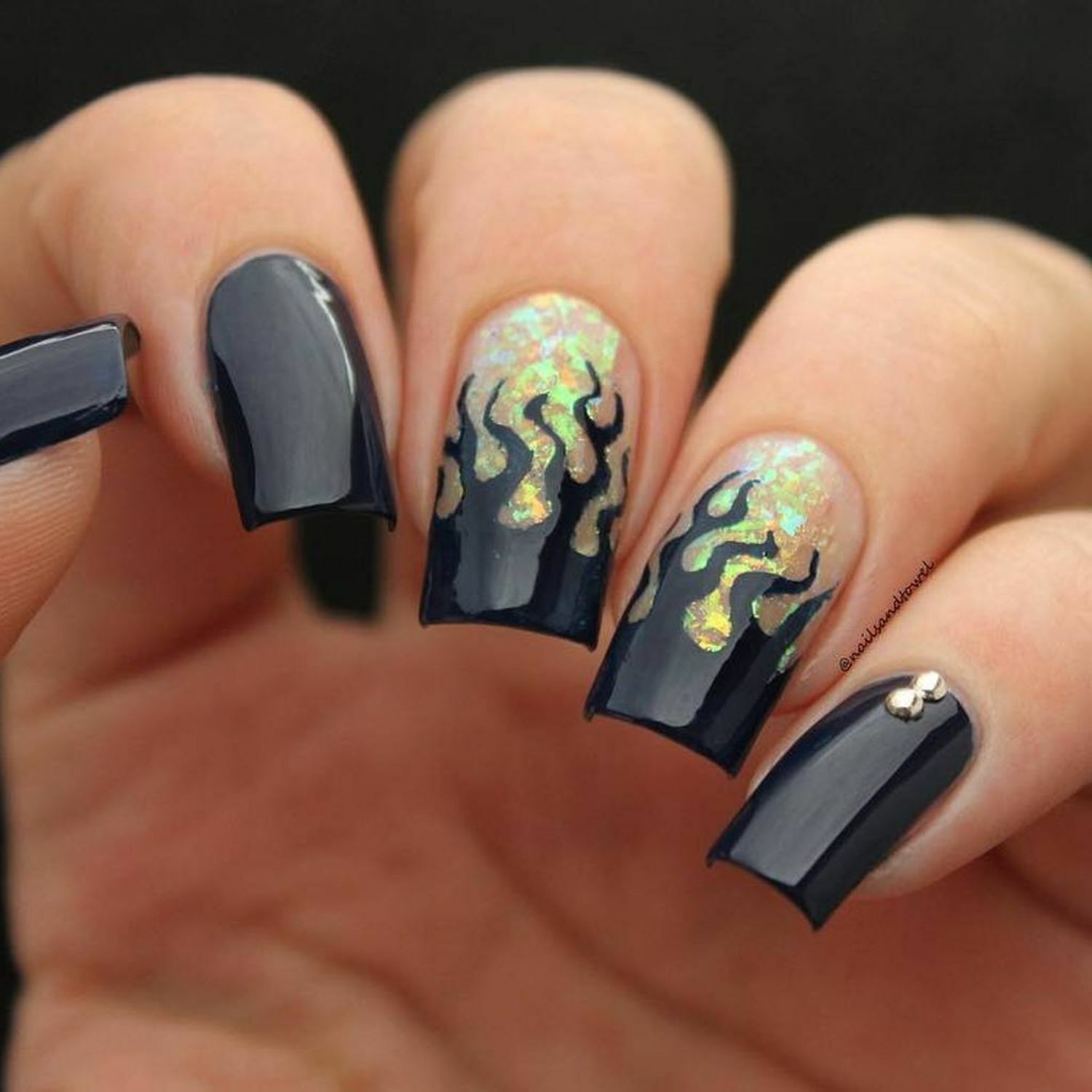 Fire Stencils for Nails, Halloween Nail Stickers, Nail Vinyls