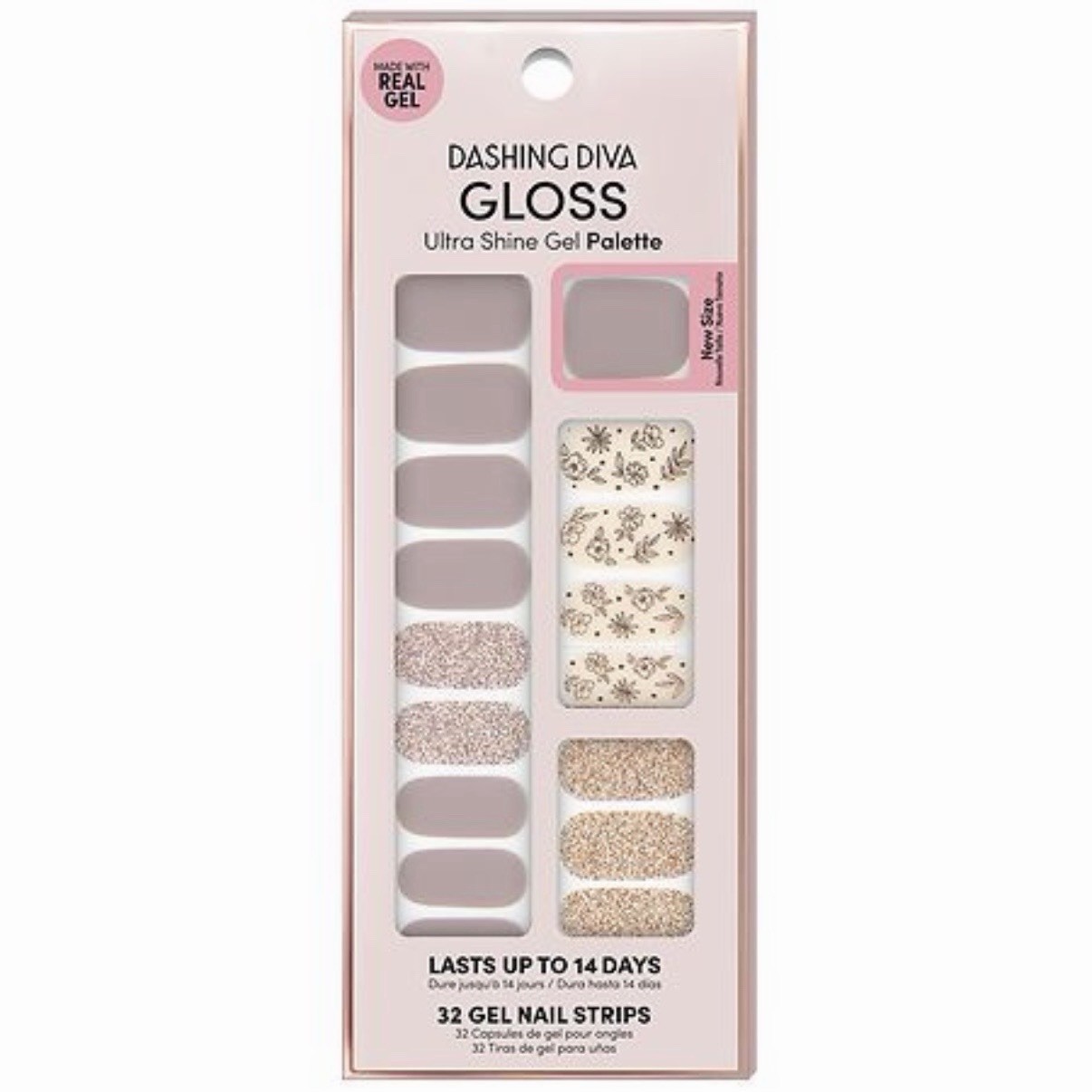 DASHING DIVA Gloss Ultra Shine Gel Nail Strips ~ LAVENDAR DREAMS ~ New in Box