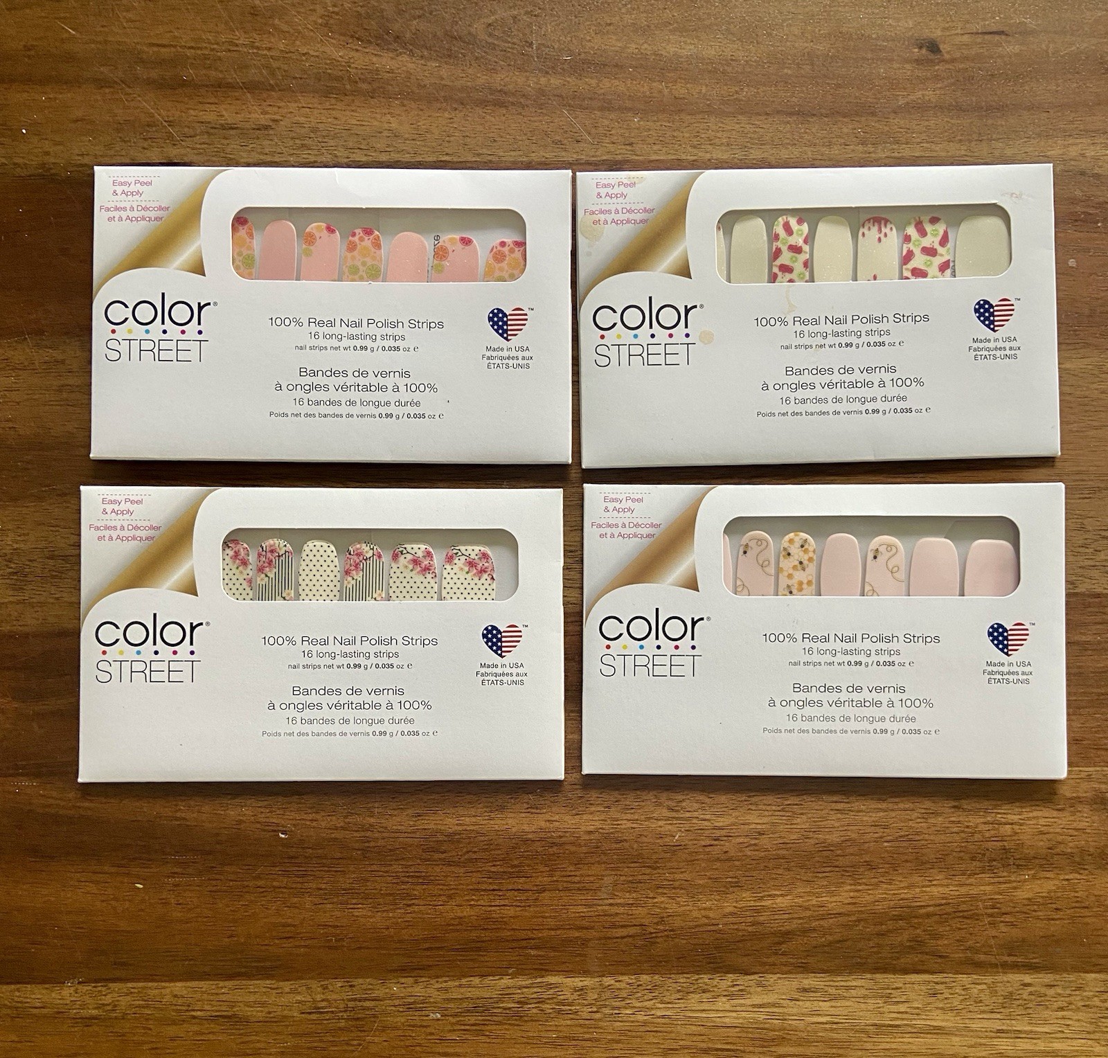 Lot of 20 – Color Street Nail Polish Strips Bundle New Sealed Assorted